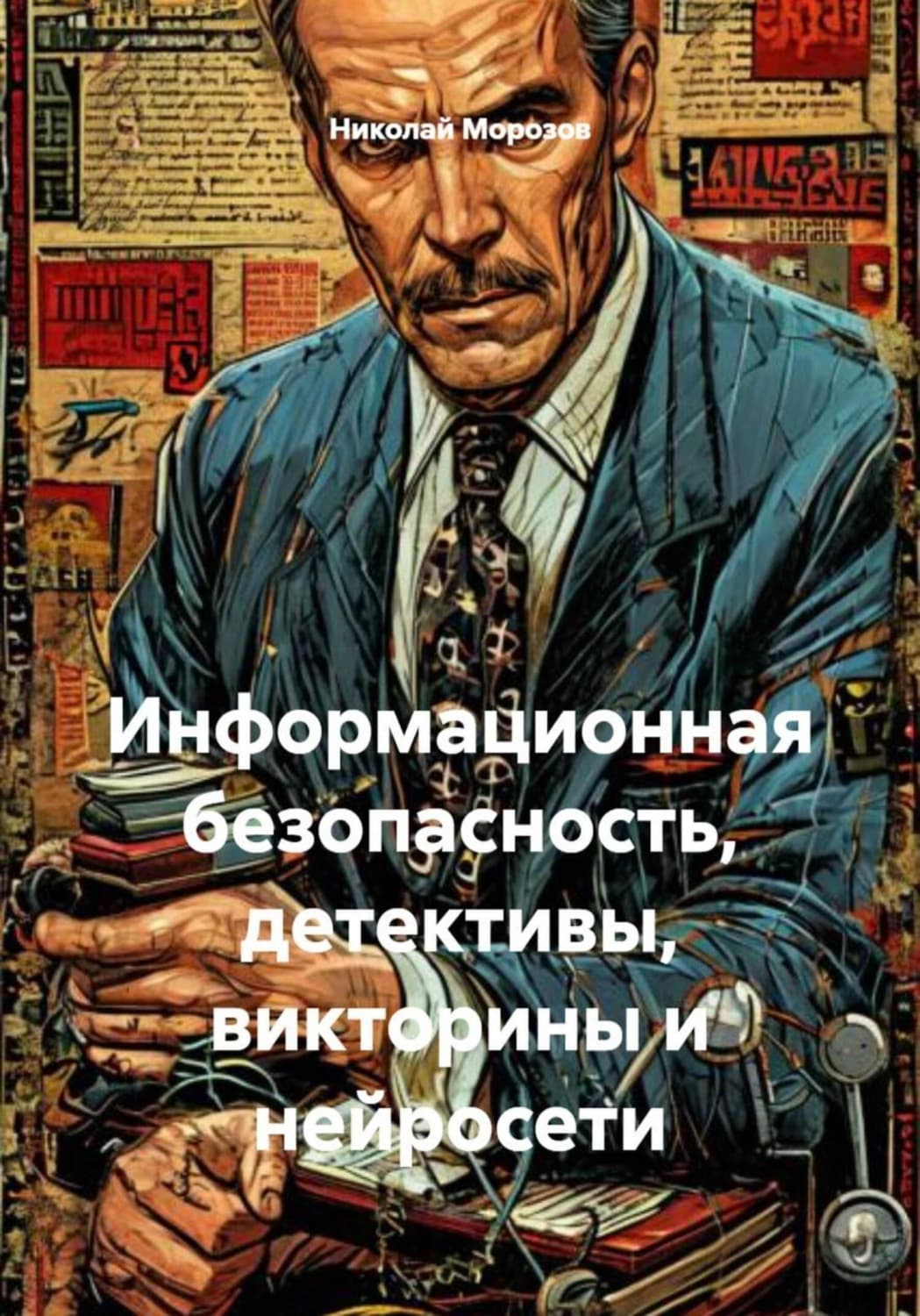 Обложка книги «Информационная безопасность, детективы, викторины и нейросети» — Николай Морозов