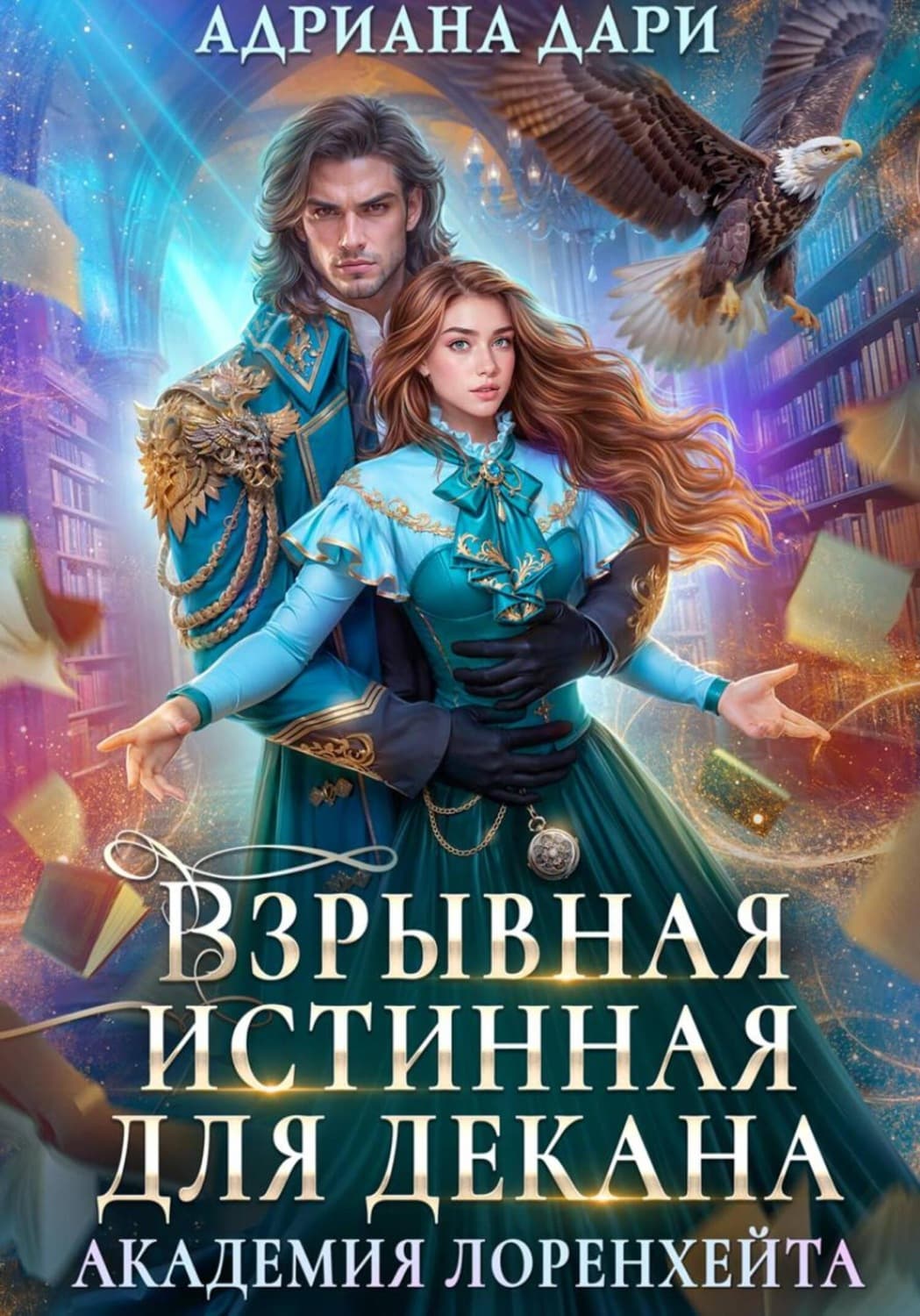 Обложка книги «Взрывная истинная для декана. Академия Лоренхейта» — Анна Дари