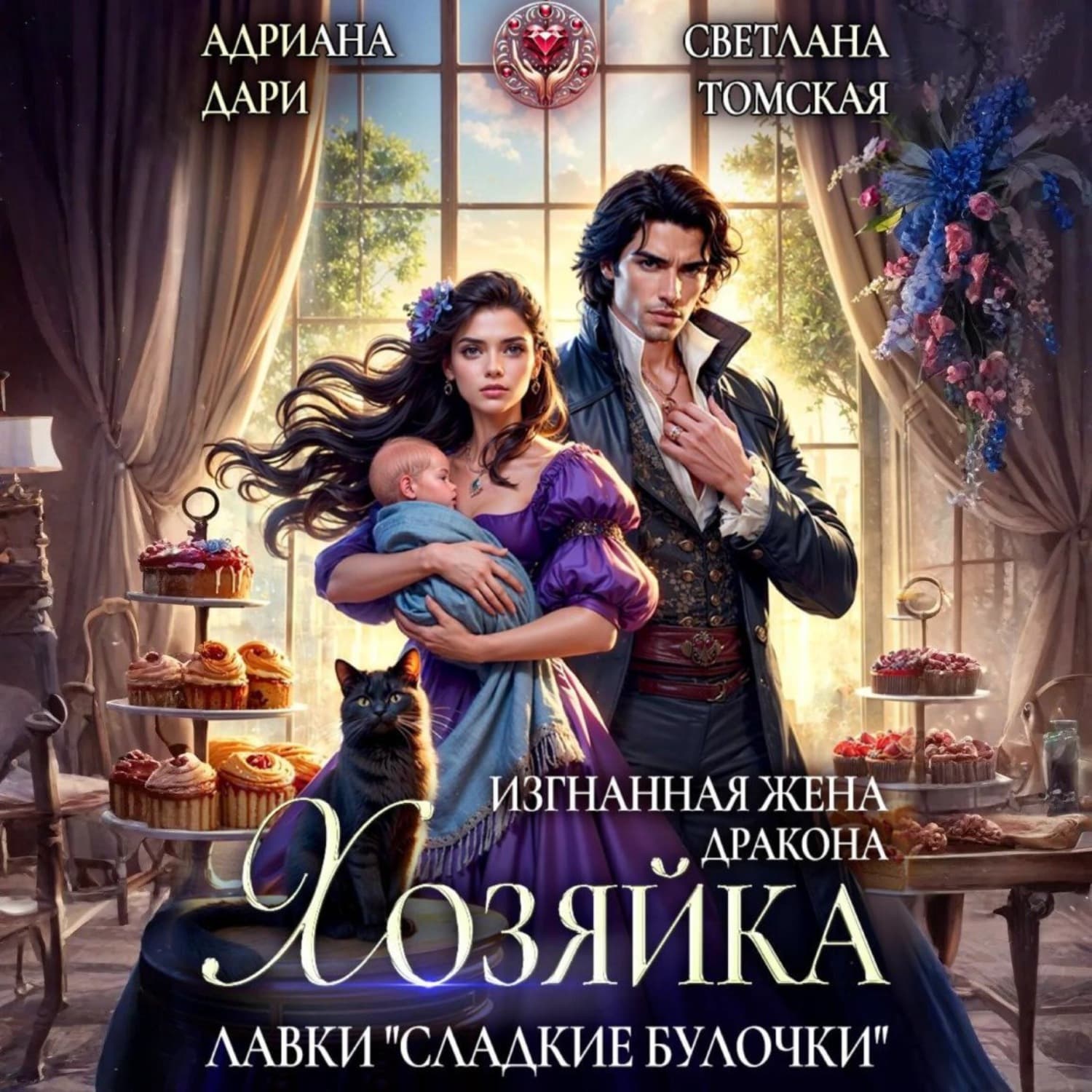 Обложка книги «Изгнанная жена дракона. Хозяйка лавки «Сладкие булочки»» — Светлана Томская