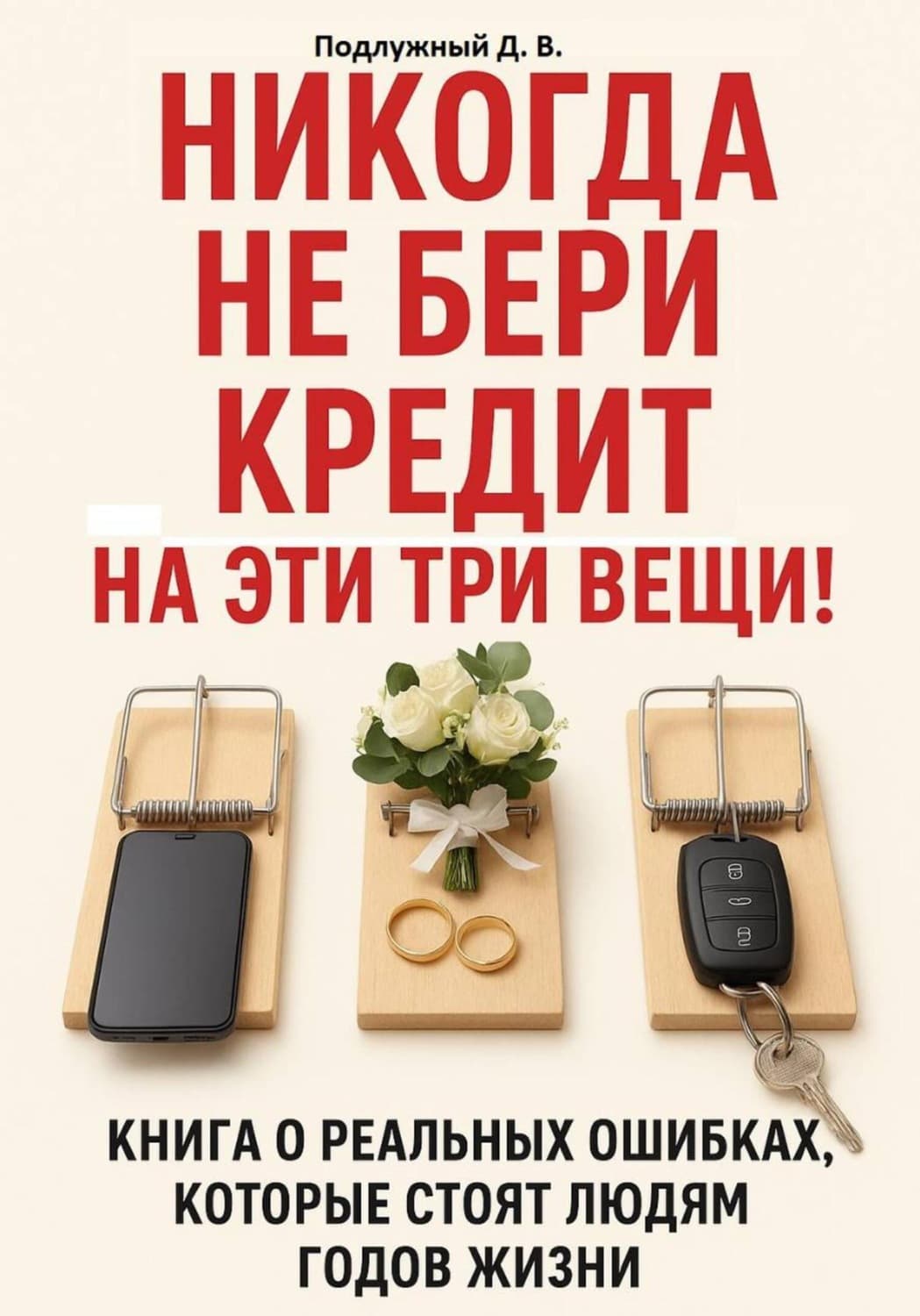 Обложка книги «Никогда не бери кредит на эти три вещи!» — Дмитрий Подлужный