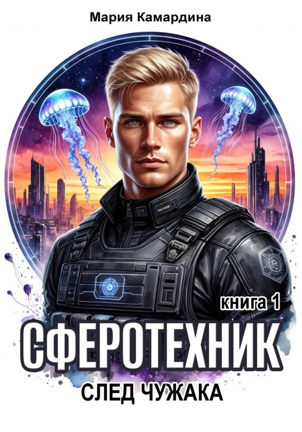 Обложка книги «Сферотехник-1. След чужака» — Мария Камардина