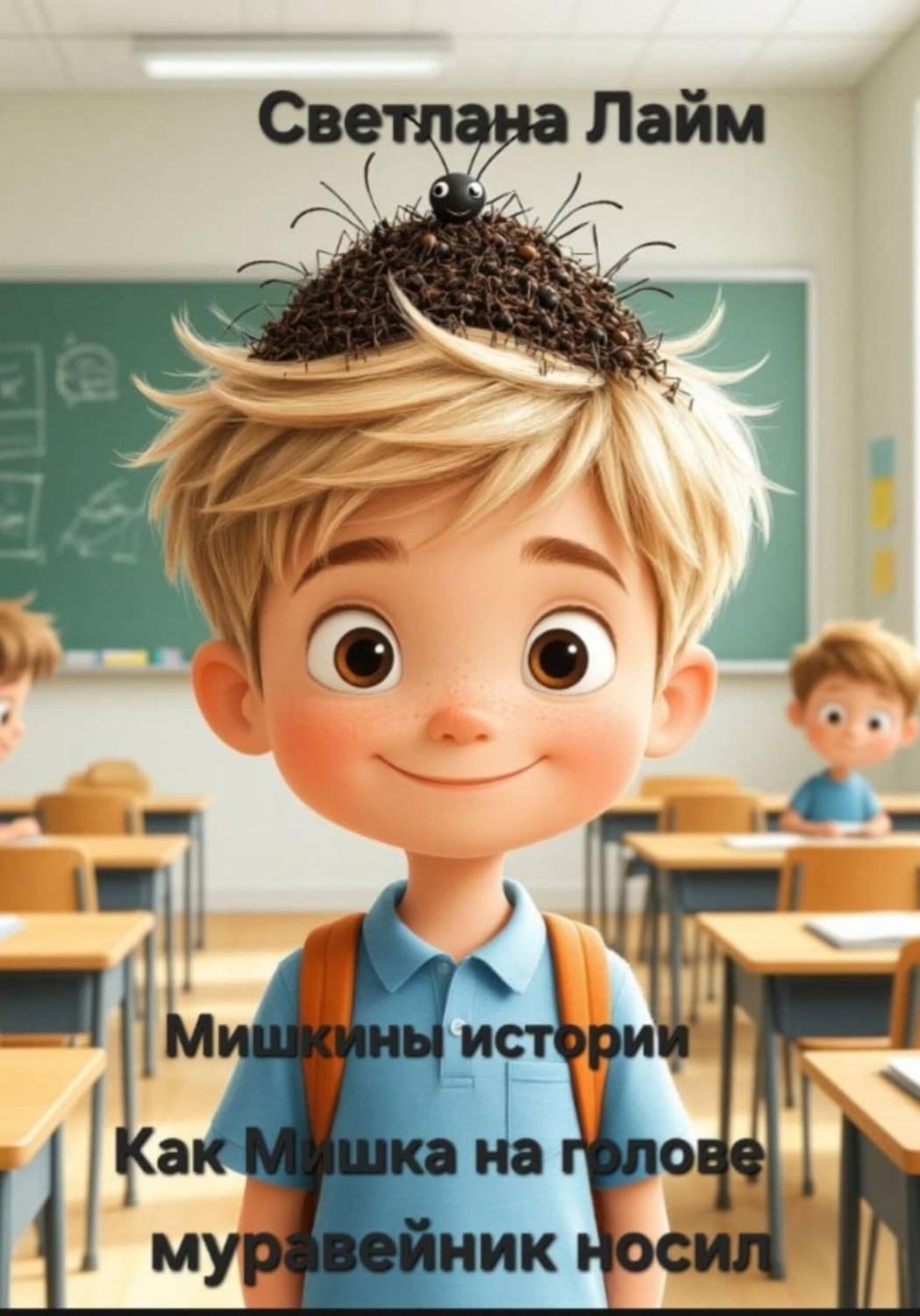 Обложка книги «Мишкины истории. Как Мишка на голове муравейник носил» — Сильвия Лайм