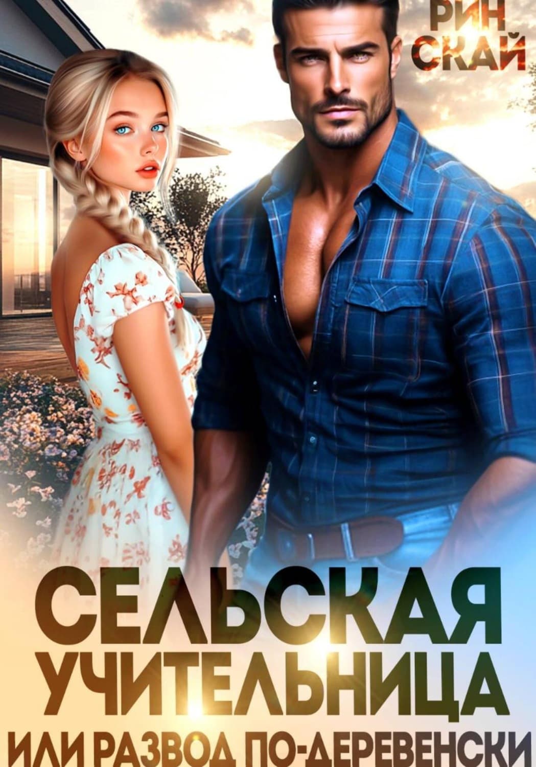 Обложка книги «Сельская учительница или развод по-деревенски» — Рин Скай