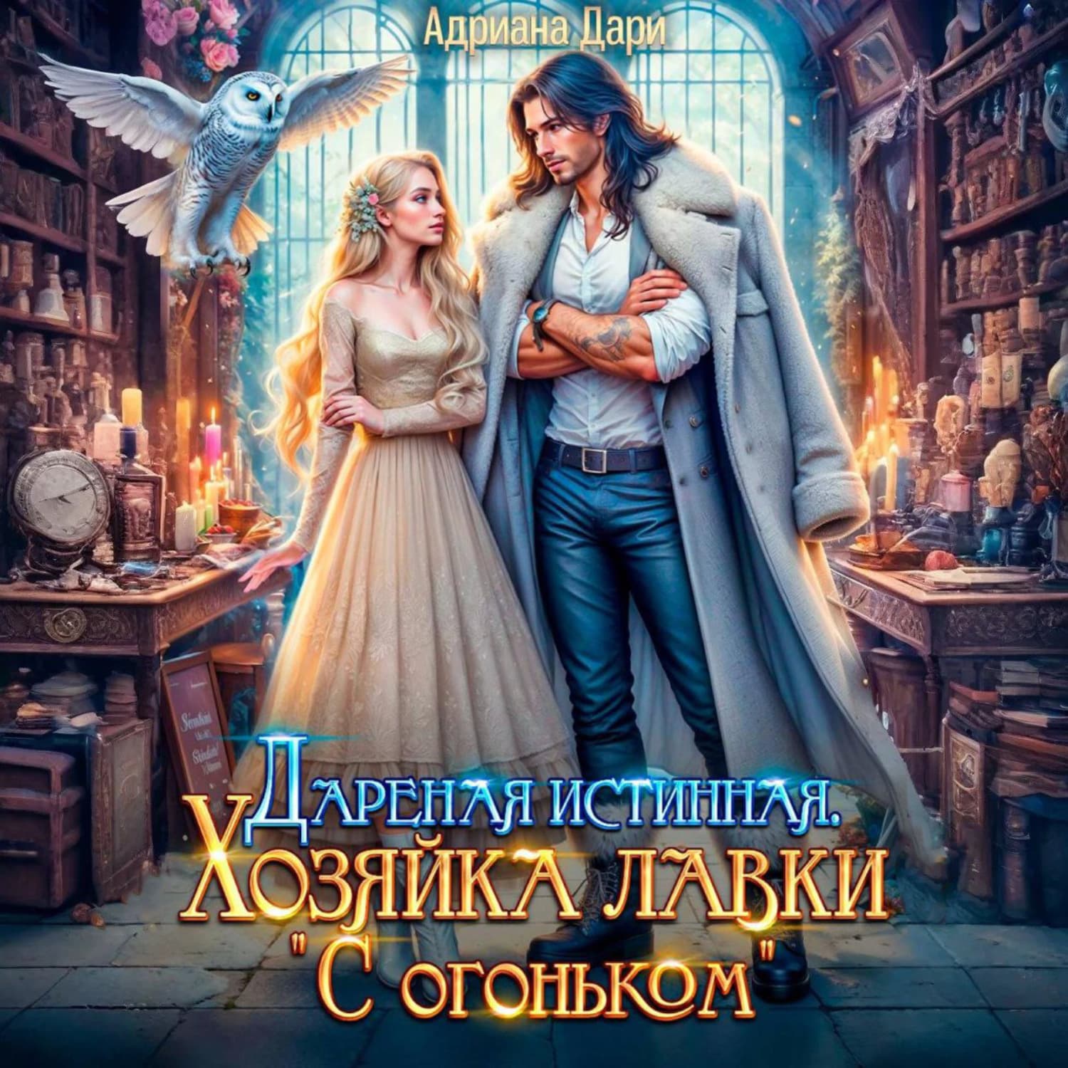 Обложка книги «Дареная истинная. Хозяйка лавки «С огоньком»» — Анна Дари