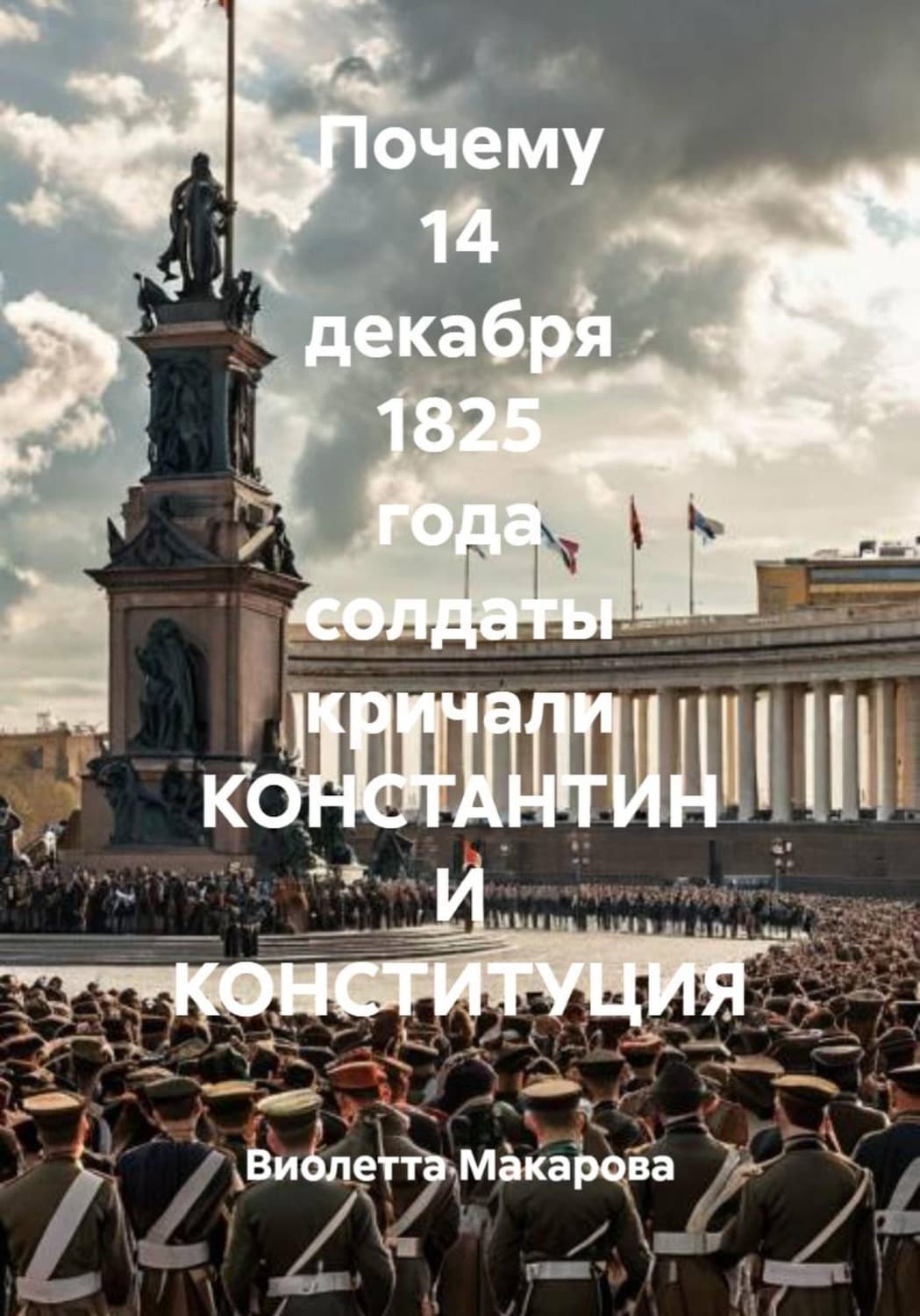 Обложка книги «Почему 14 декабря 1825 года солдаты кричали Константин и Конституция» — Валерия Ко Макарова