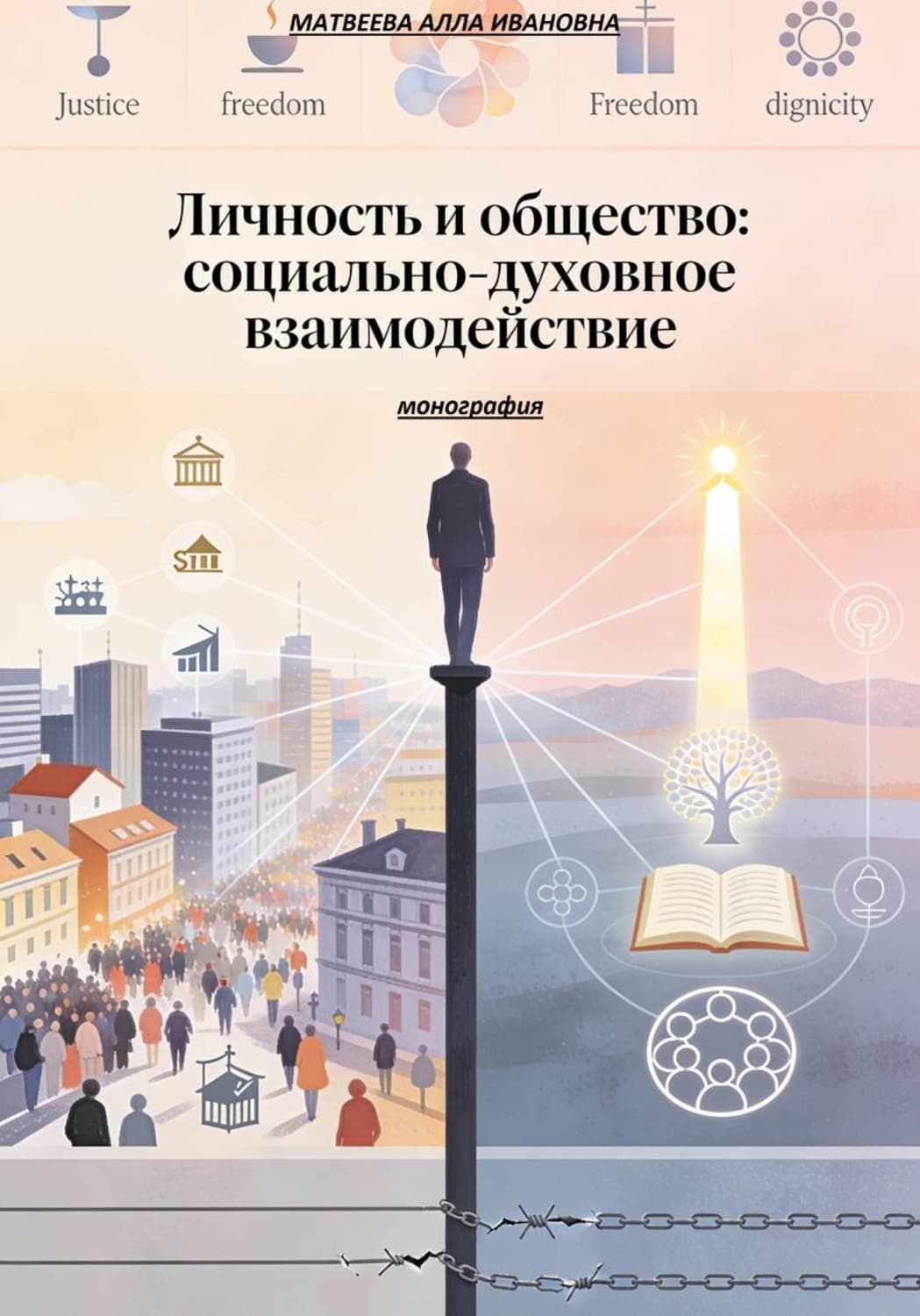 Обложка книги «Личность и общество: социально-духовное взаимодействие» — Анна Матвеева