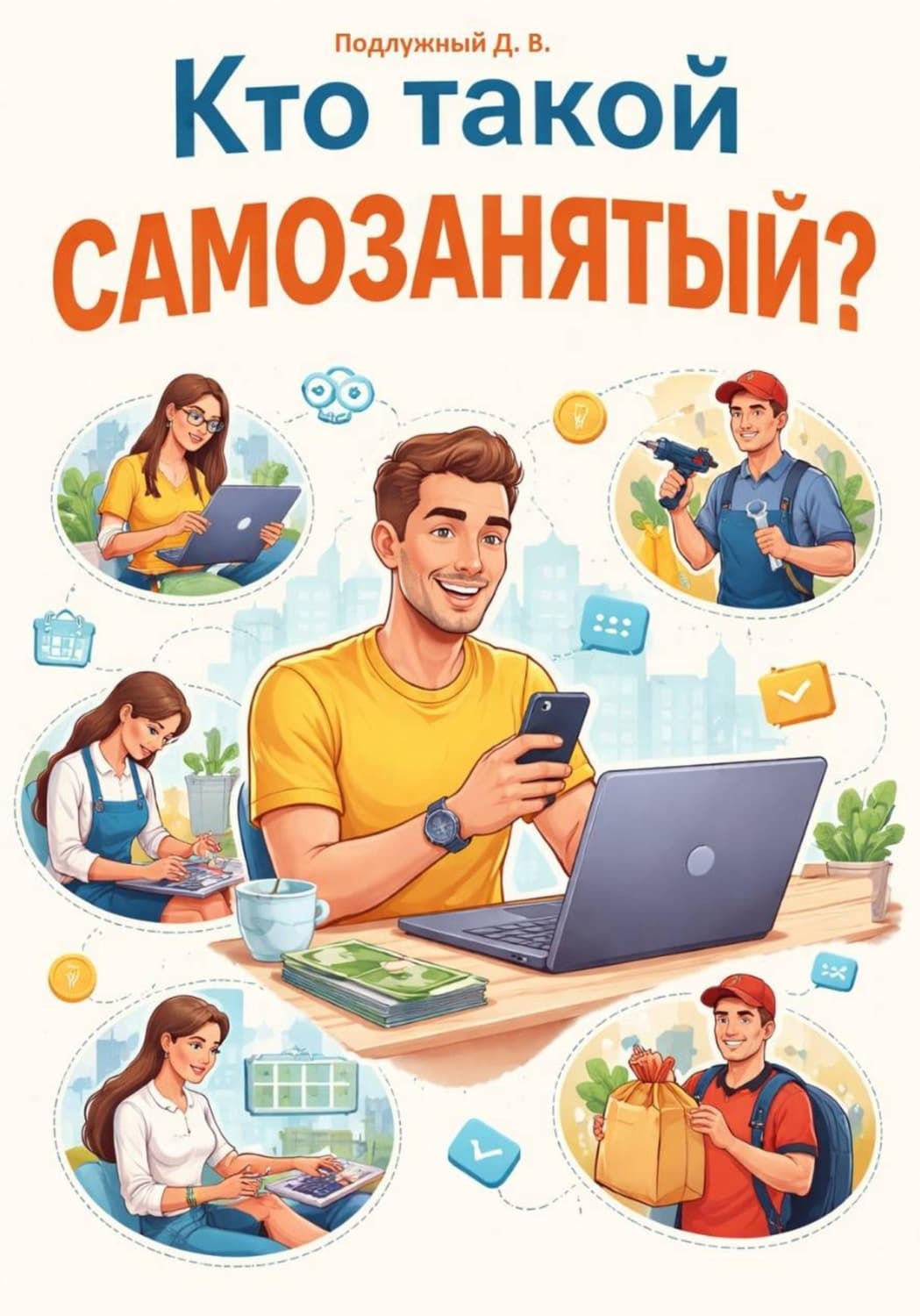 Обложка книги «Кто такой самозанятый?» — Дмитрий Подлужный