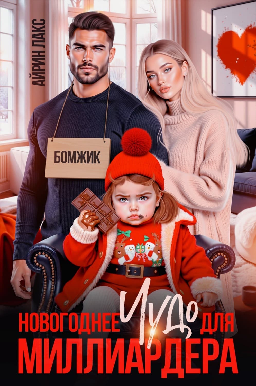 Обложка книги «Новогоднее чудо для миллиардера» — Лакс Айрин
