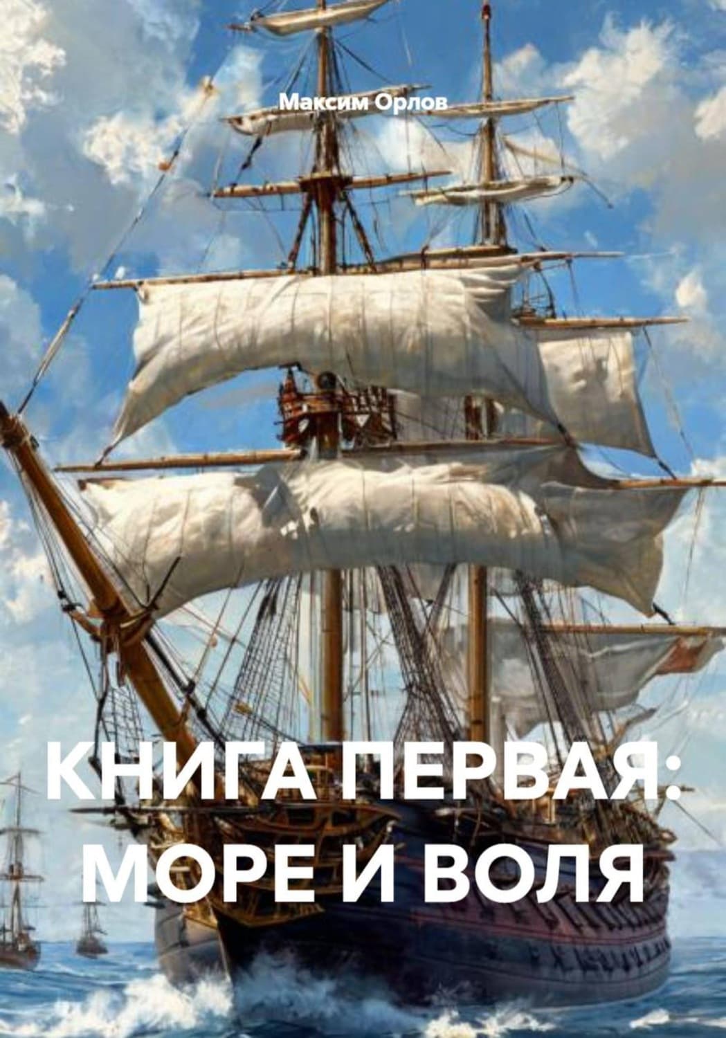 Обложка книги «Книга первая: море и воля» — М.А. Орлов