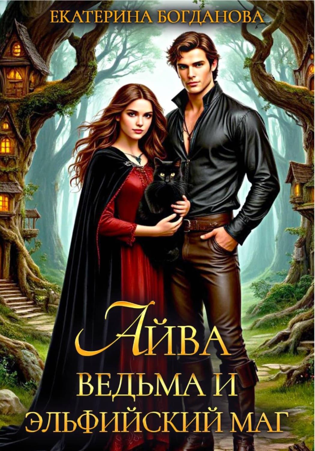Обложка книги «Айва. Ведьма и эльфийский маг» — Е. С. Богданова