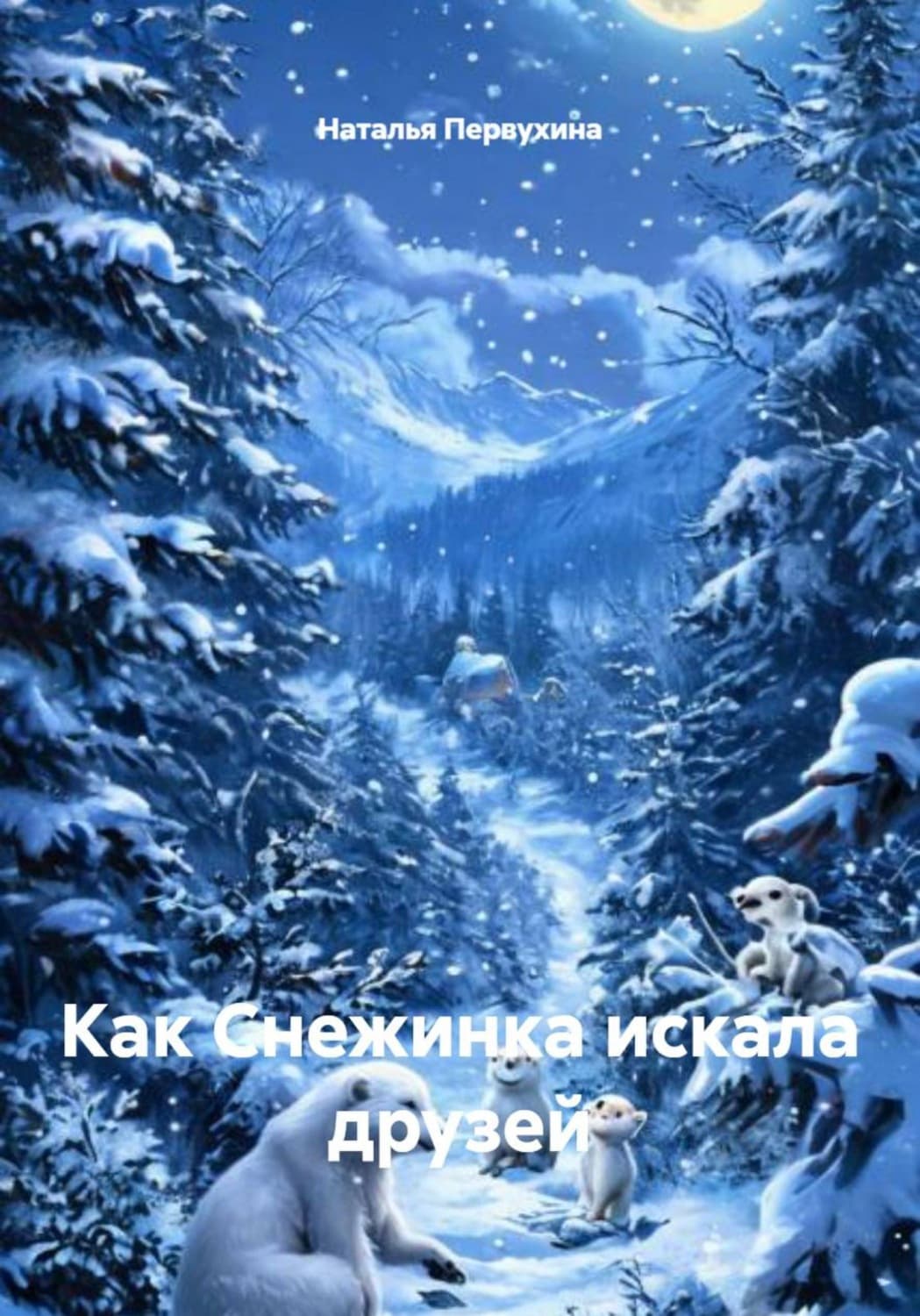 Обложка книги «Как Снежинка искала друзей» — Надежда Первухина