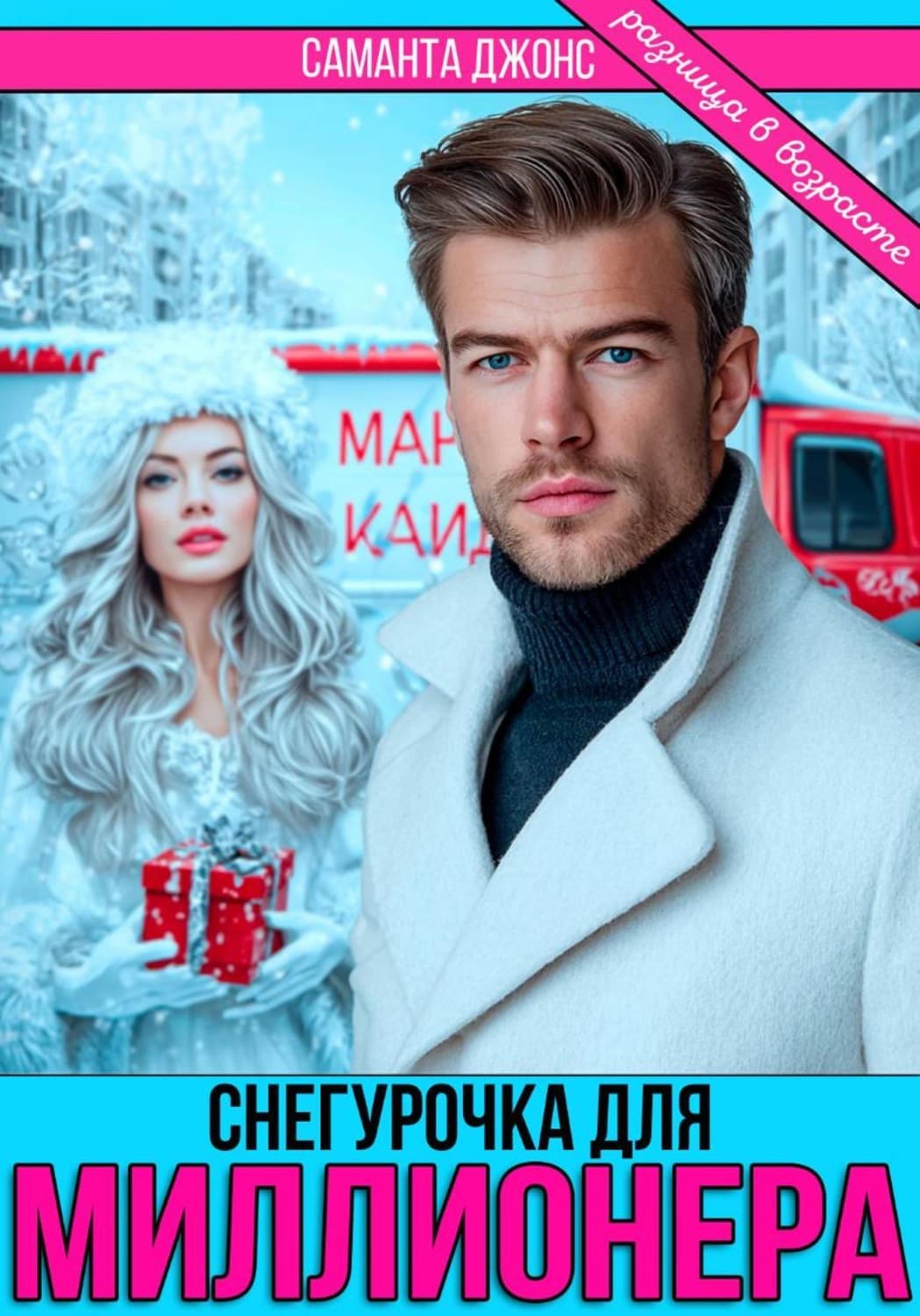Обложка книги «Снегурочка для миллионера. Разница в возрасте» — Сэнди Джонс