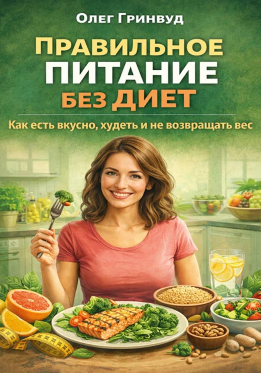 Обложка книги «Правильное питание без диет» — Олег Гринвуд