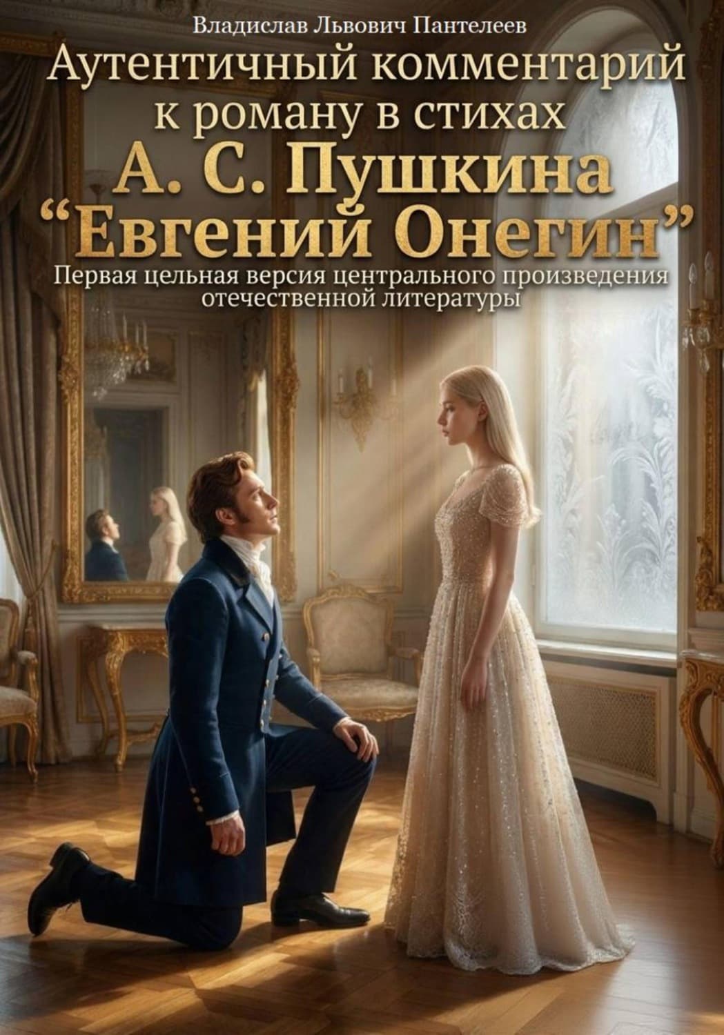 Обложка книги «Аутентичный комментарий к роману в стихах А. С. Пушкина «Евгений Онегин»» — В. И. Пантелеев