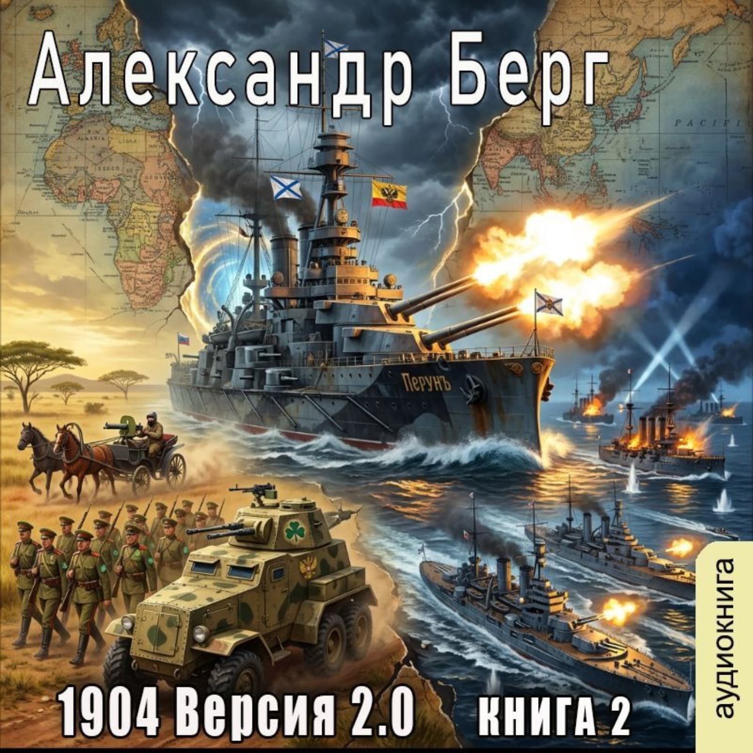 Обложка книги «1904 Версия 2.0 (книга 2)» — Александр Берг
