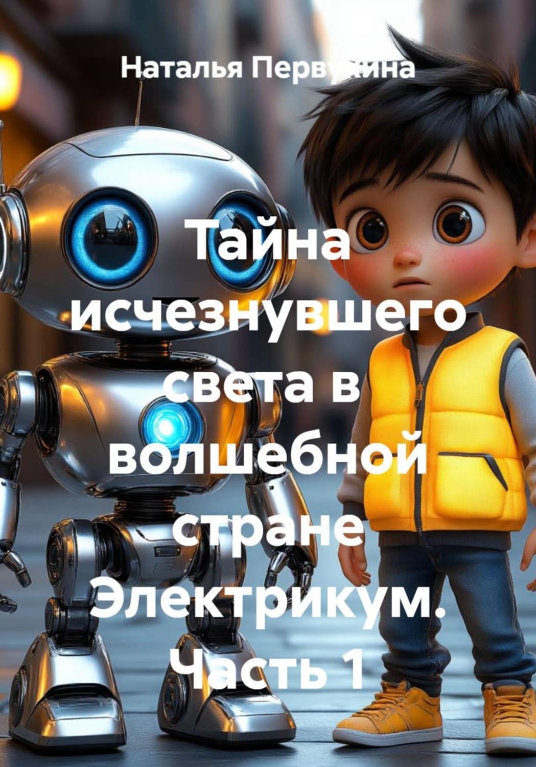 Обложка книги «Тайна исчезнувшего света в волшебной стране Электрикум. Часть 1» — Надежда Первухина