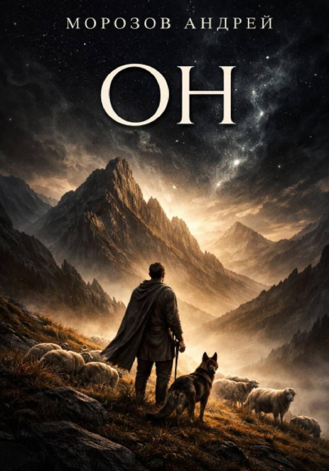Обложка книги «Он» — А. В. Морозов