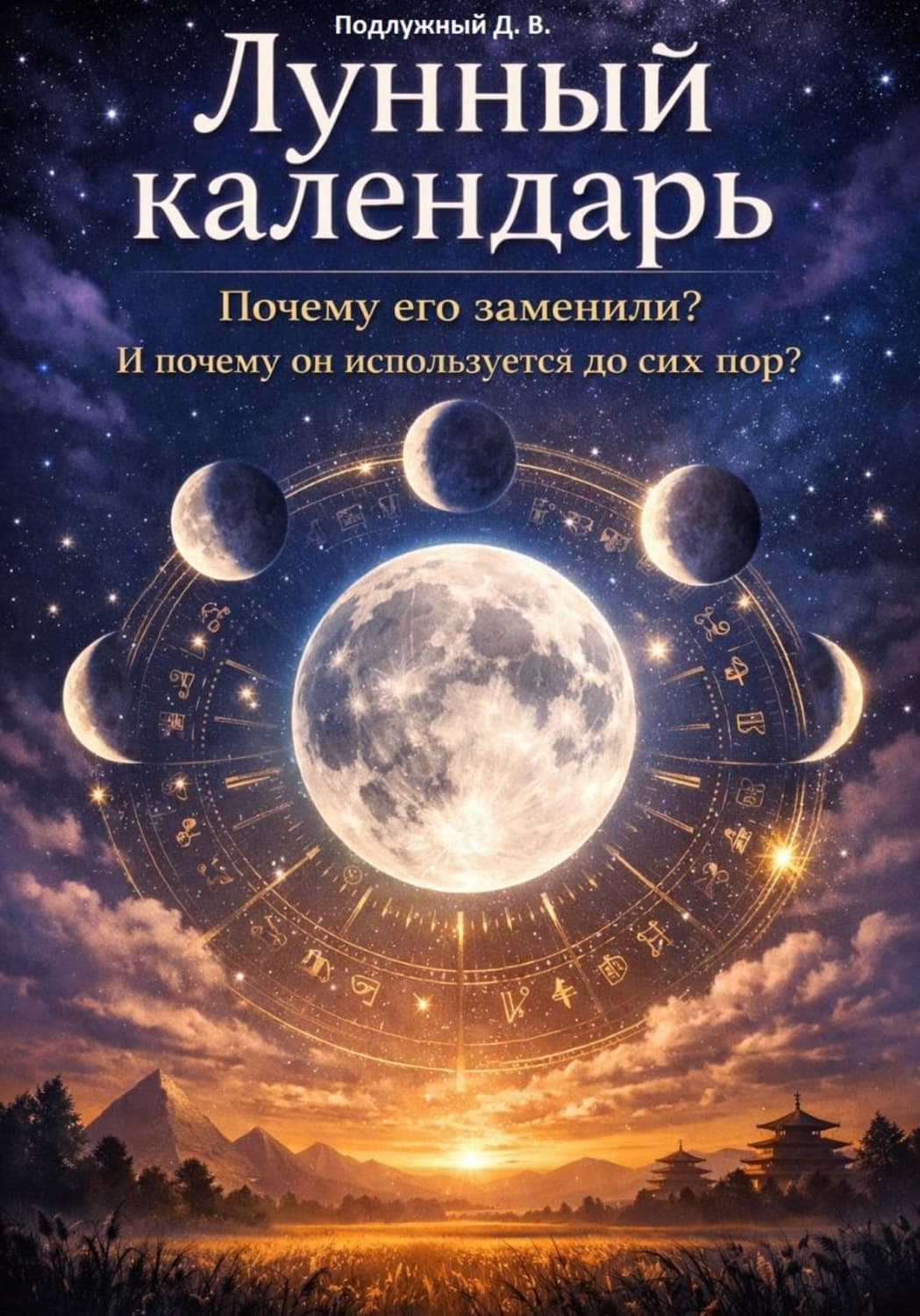 Обложка книги «Лунный календарь. Почему его заменили? И почему он используется до сих пор?» — Дмитрий Подлужный