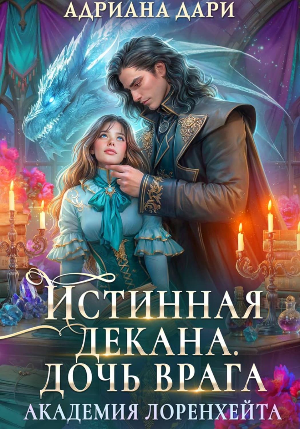 Обложка книги «Истинная декана. Дочь врага. Академия Лоренхейта» — Анна Дари