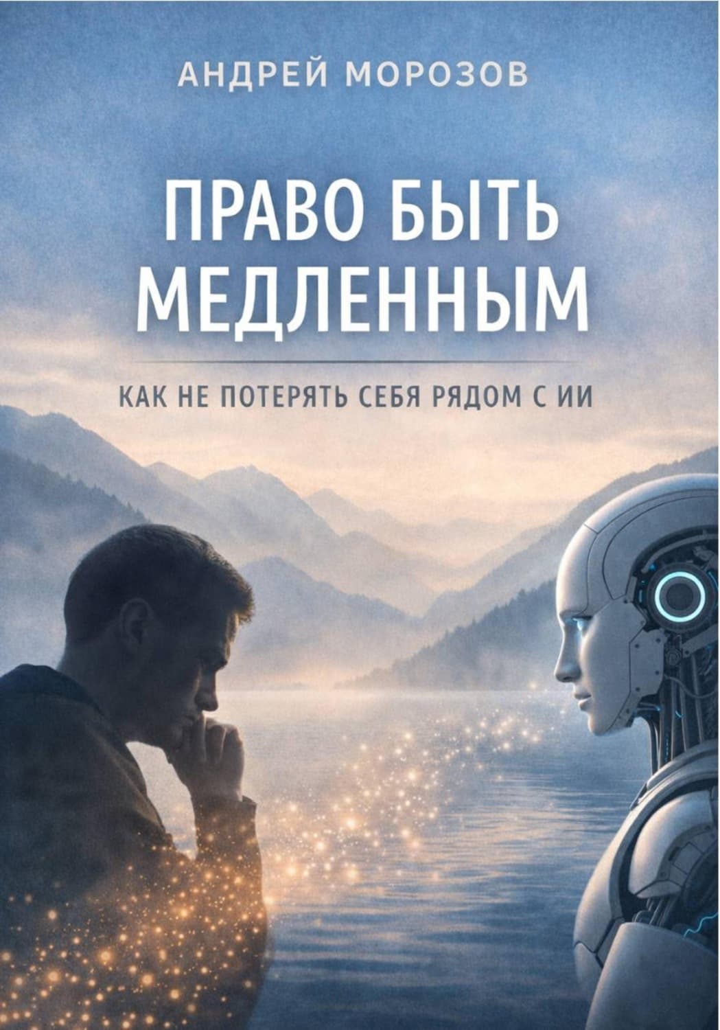 Обложка книги «Право быть медленным. Как не потерять себя рядом с ИИ» — А. В. Морозов