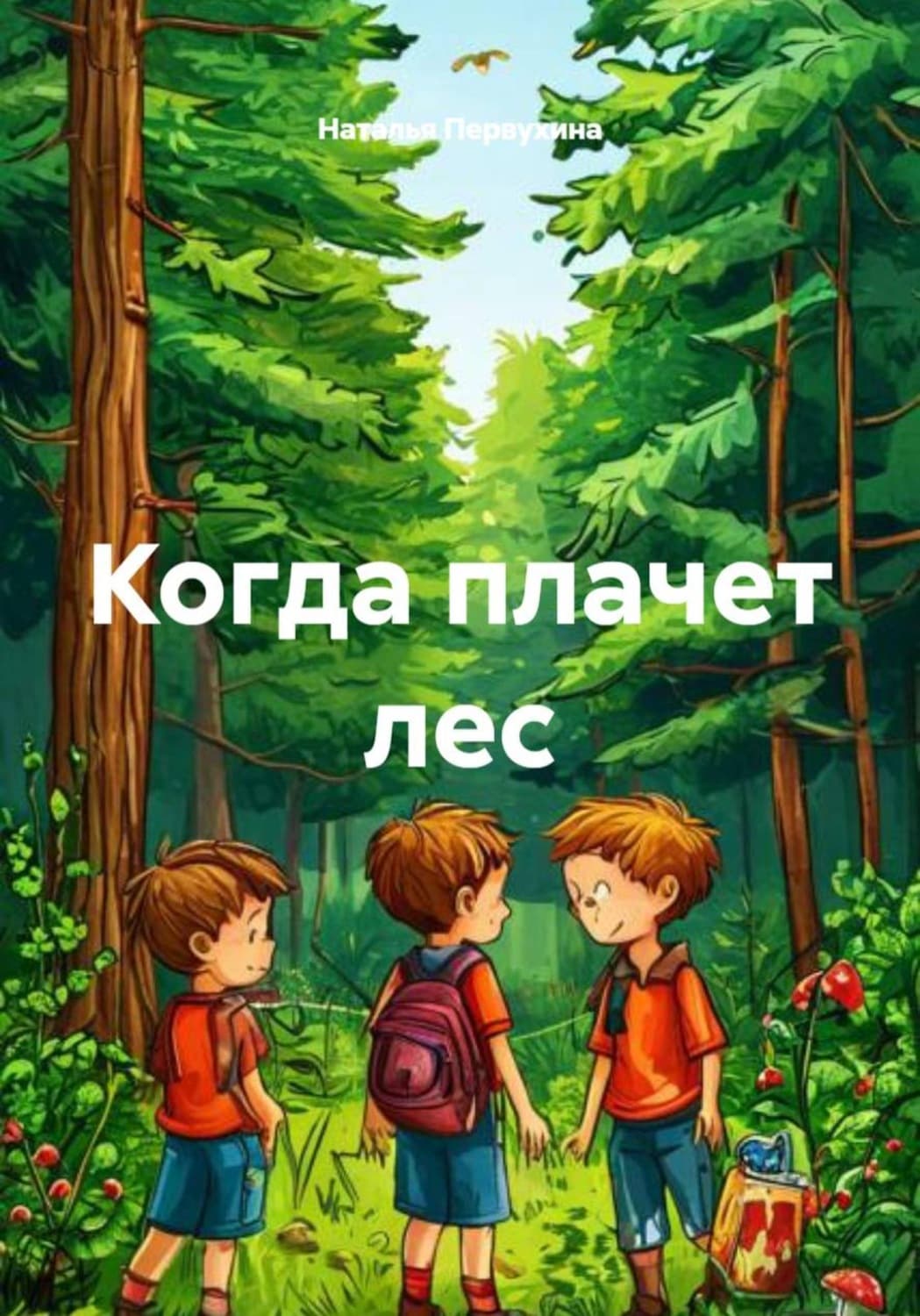 Обложка книги «Когда плачет лес» — Надежда Первухина