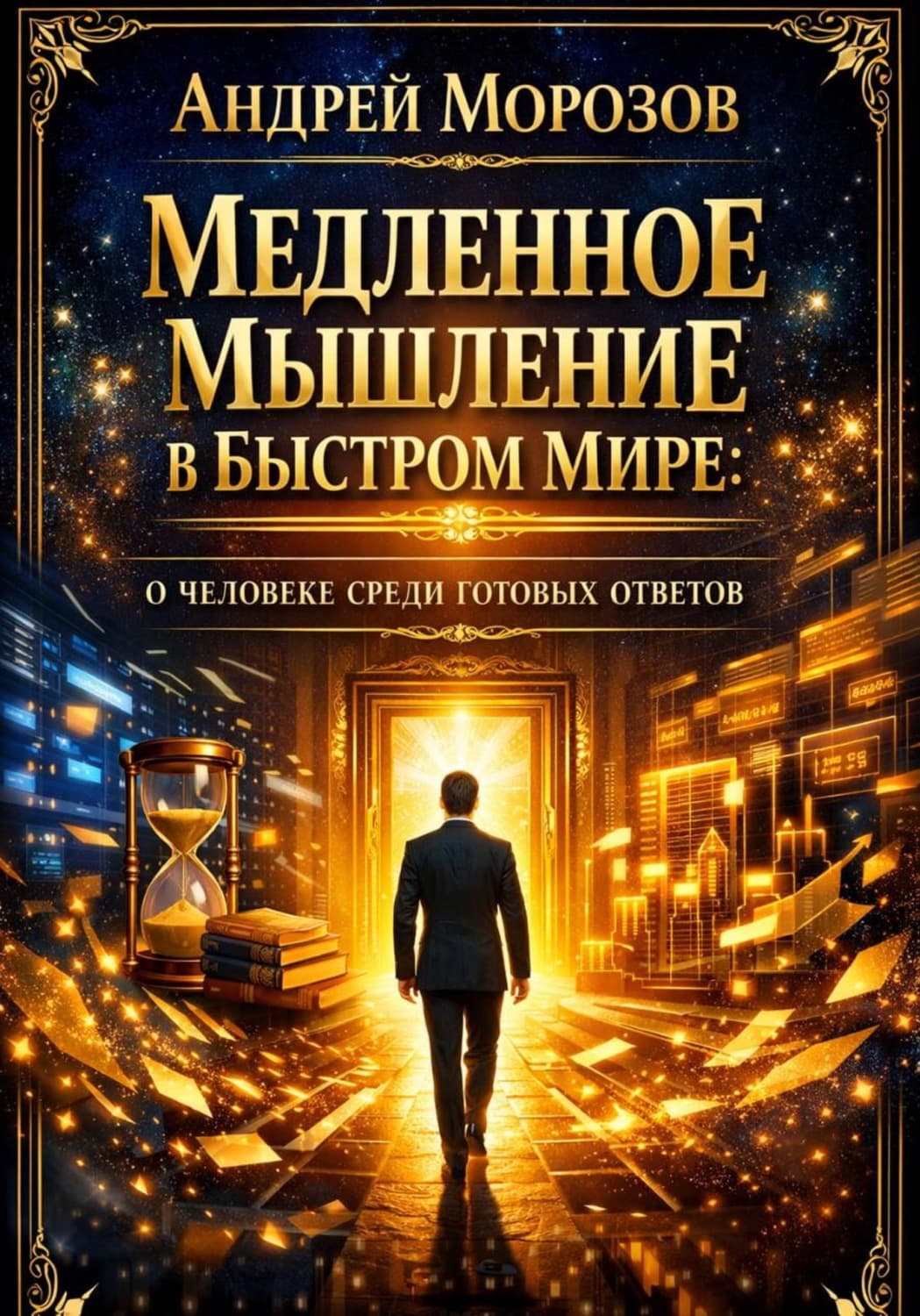 Обложка книги «Медленное мышление в быстром мире: о человеке среди готовых ответов» — А. В. Морозов