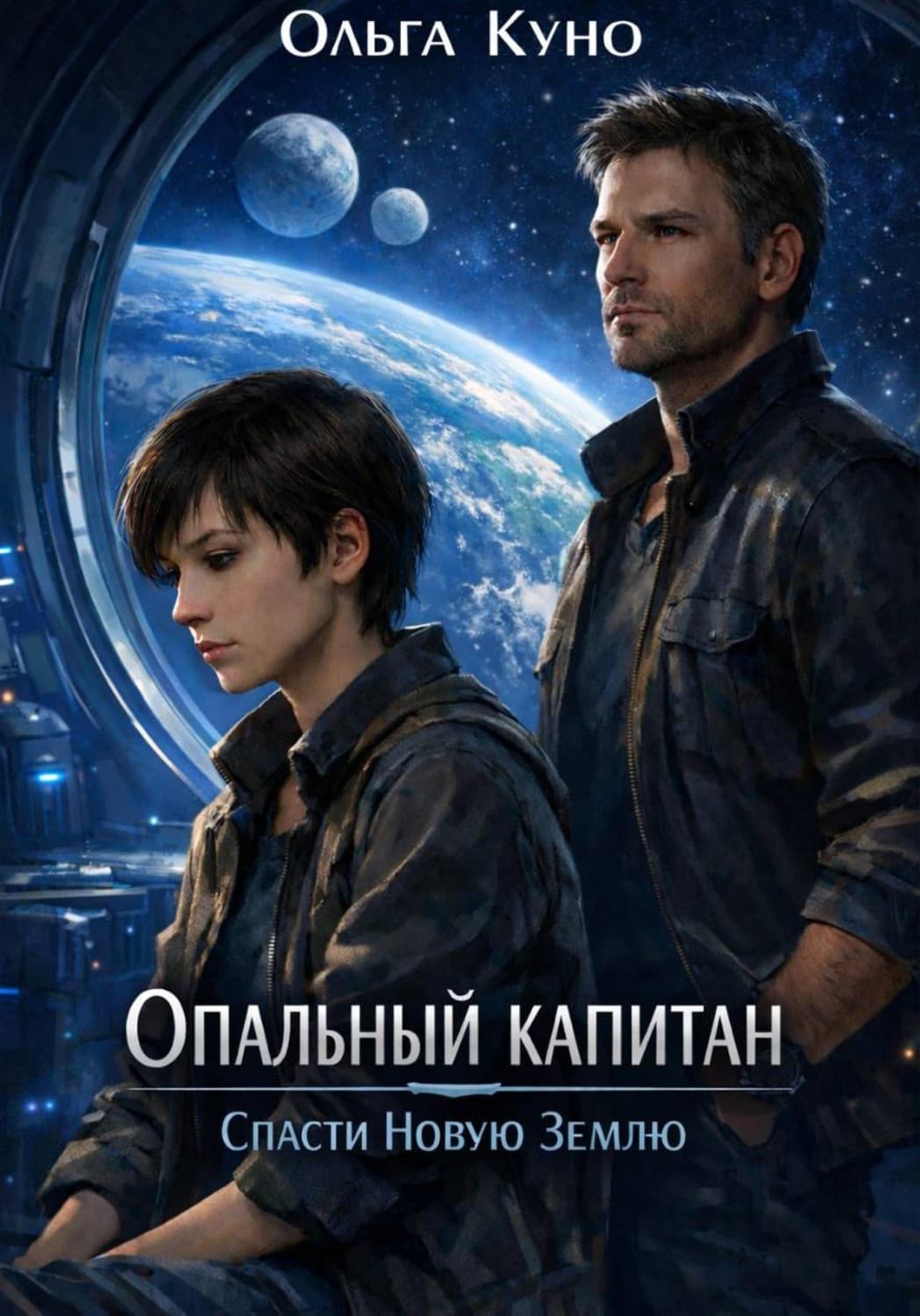 Обложка книги «Опальный капитан. Спасти Новую Землю» — Ольга Куно