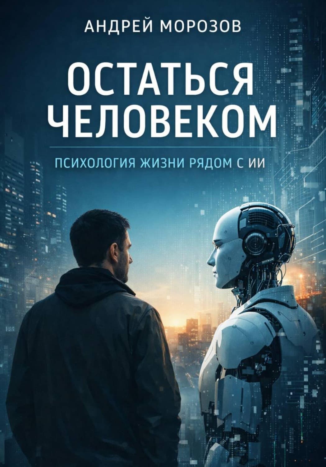 Обложка книги «Оставаться человеком. Психология жизни рядом с ИИ» — А. В. Морозов