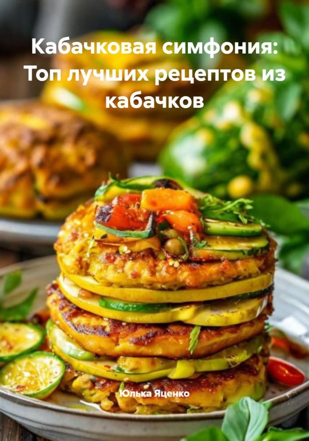 Обложка книги «Кабачковая симфония: Топ лучших рецептов из кабачков» — Юлия Яценко