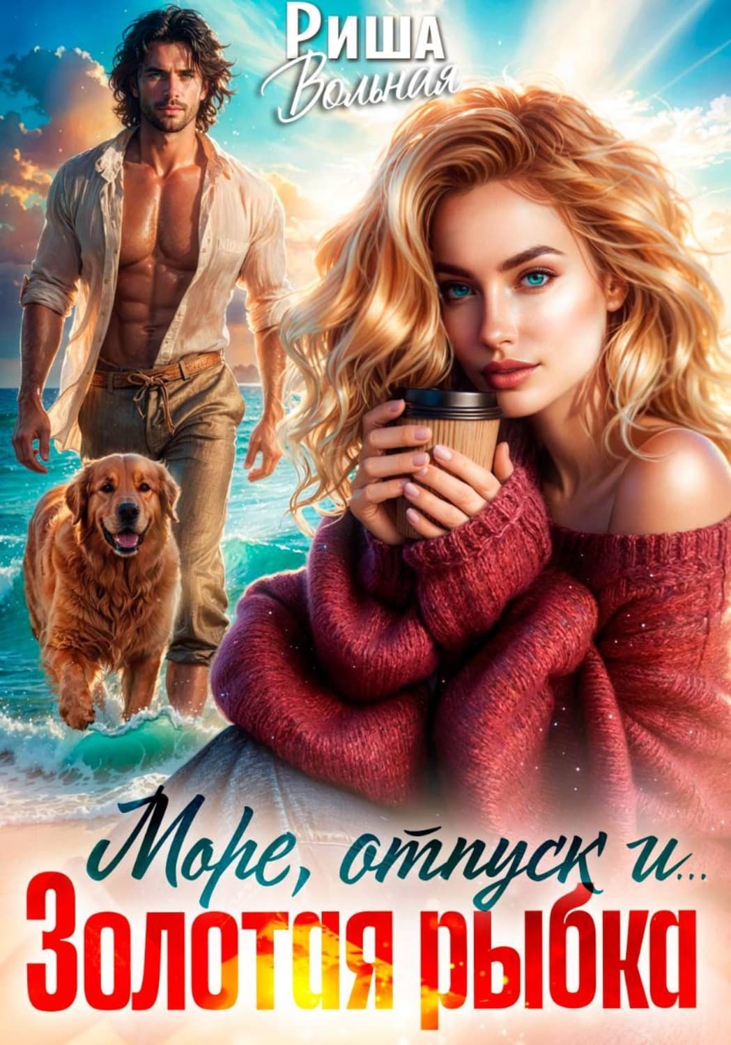 Обложка книги «Море, отпуск и... Золотая рыбка» — Риша Вольная