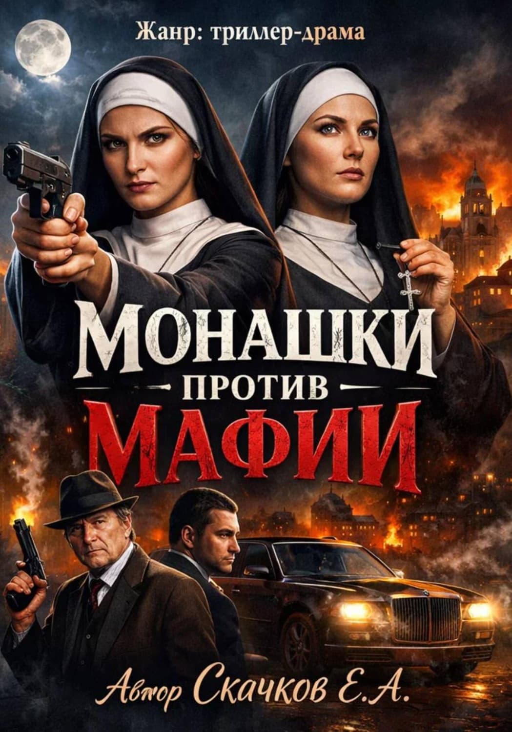 Обложка книги «Монашки против мафии» — Евгений Скачков