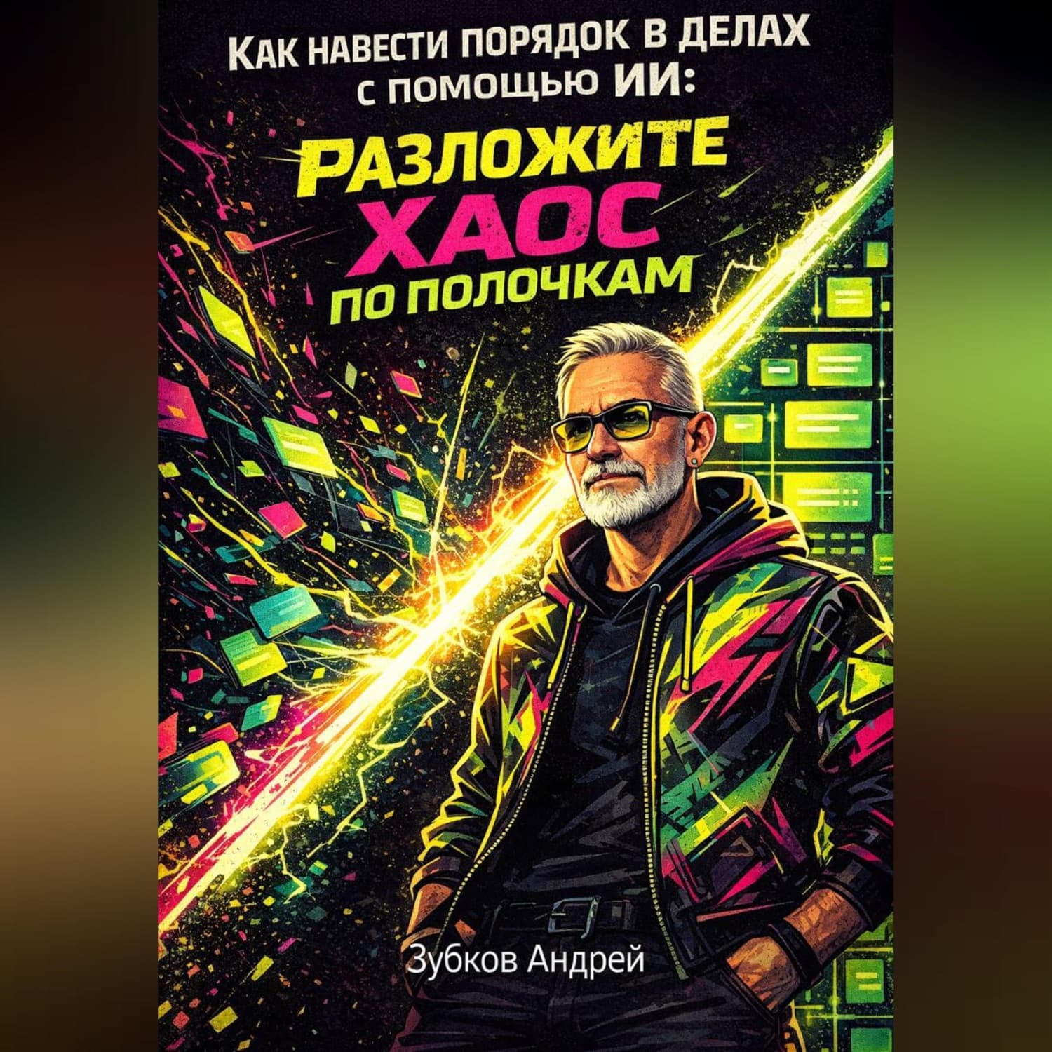 Обложка книги «Как навести порядок в делах с помощью ИИ: разложите хаос по полочкам» — А. И. Зубков