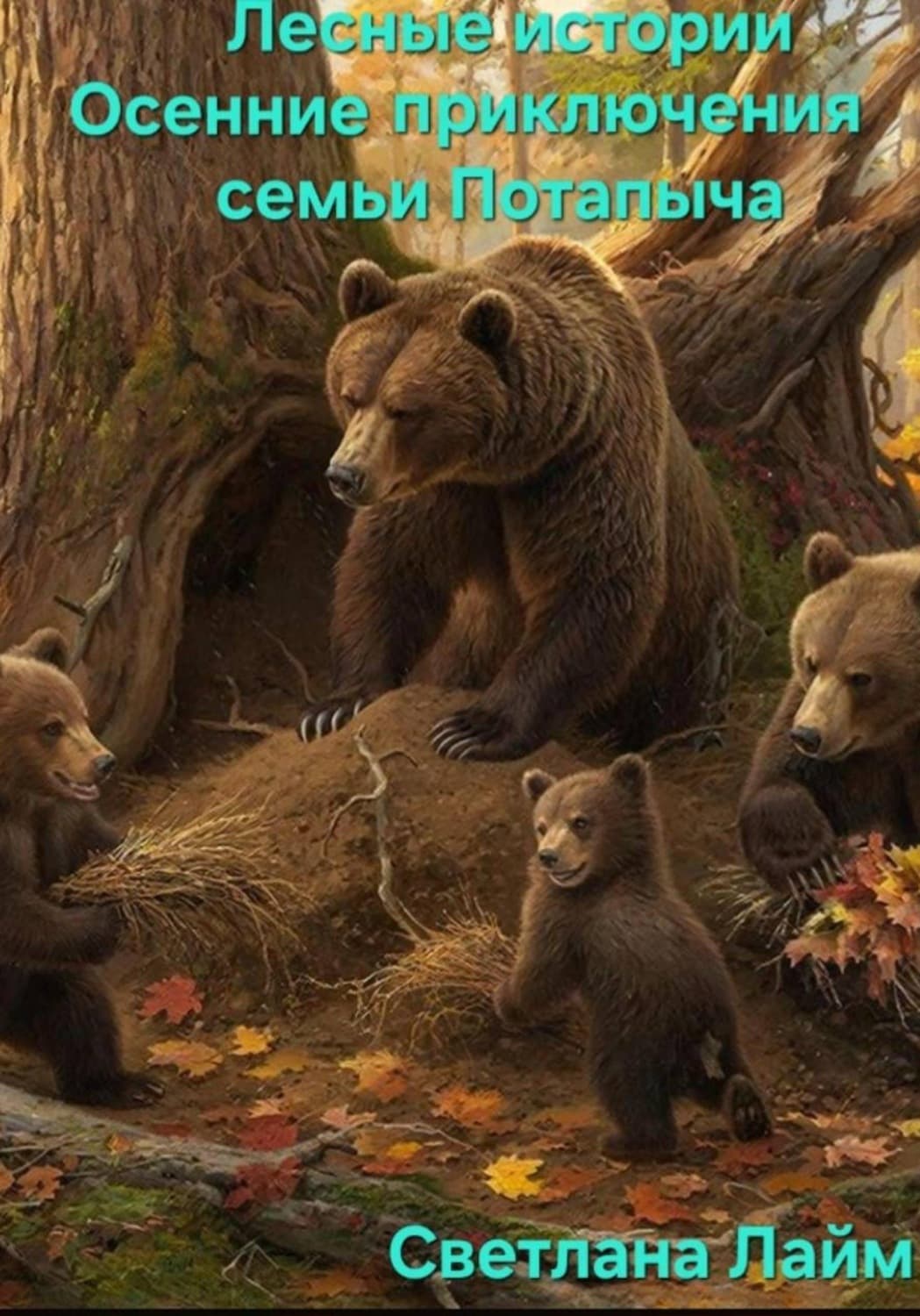 Обложка книги «Лесные истории..Осенние приключения семьи Потапыча» — Сильвия Лайм