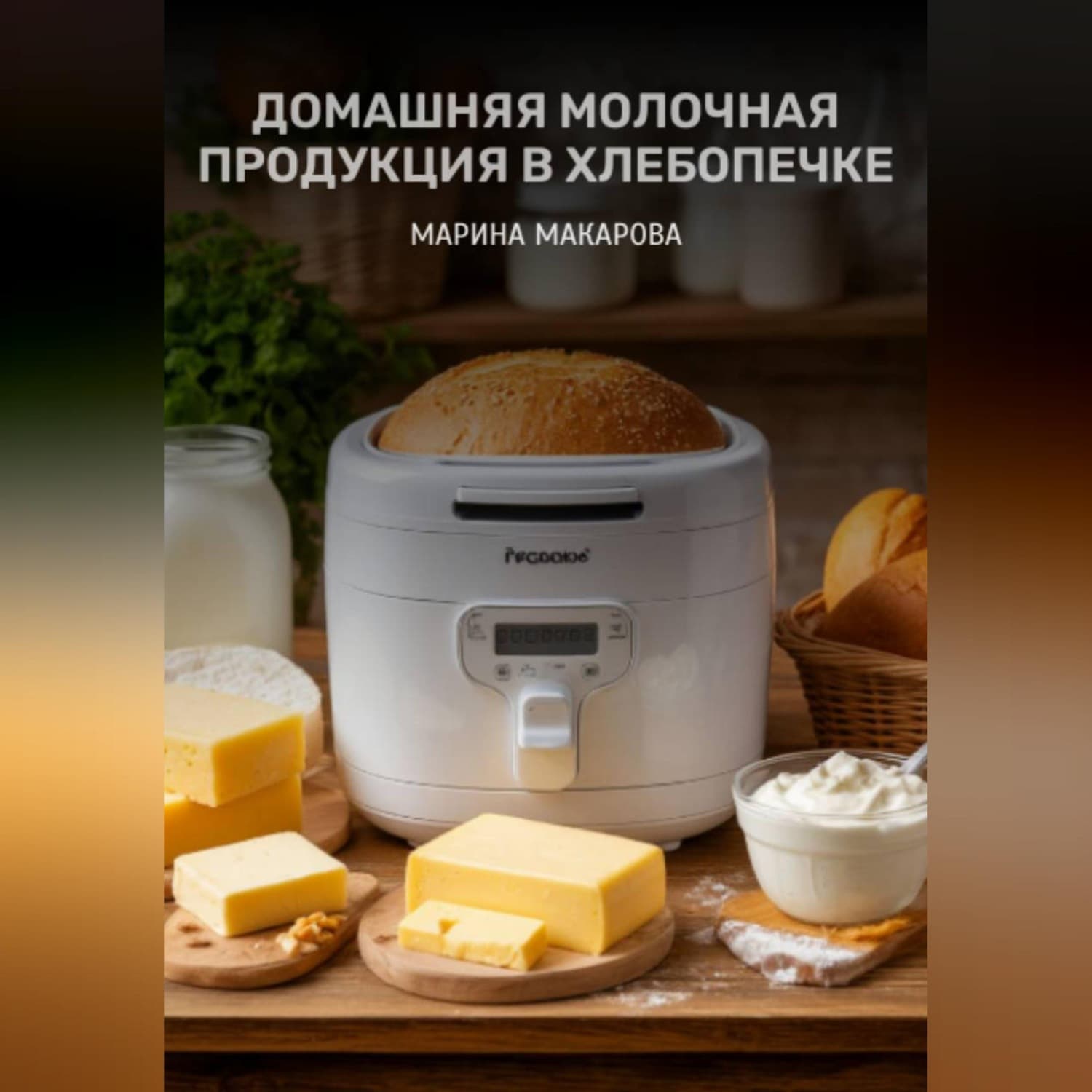 Обложка книги «Домашняя молочная продукция в хлебопечке» — Маргарита Макарова