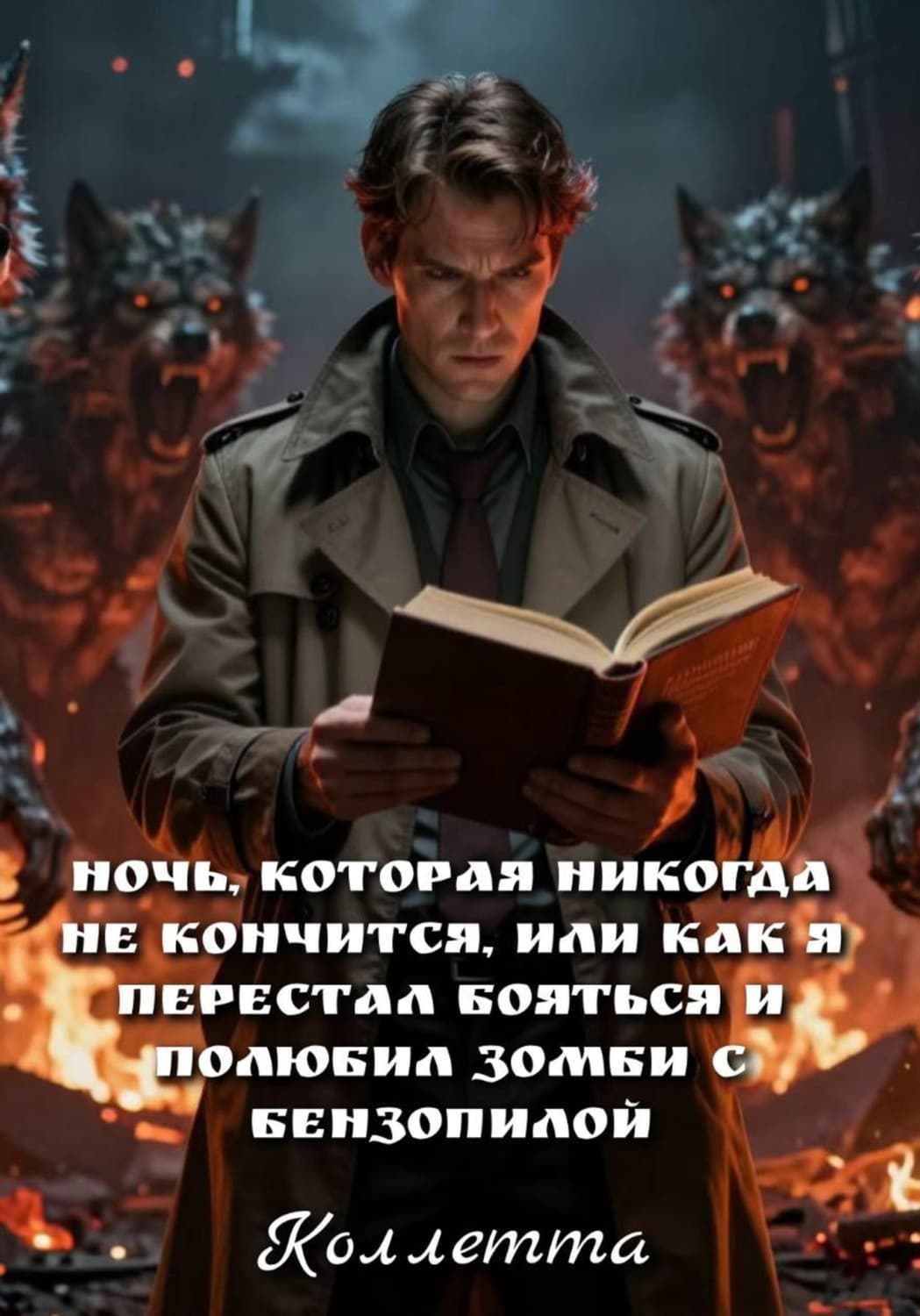 Обложка книги «Ночь, которая никогда не кончится, или Как я перестал бояться и полюбил зомби с бензопилой» — Коллетта