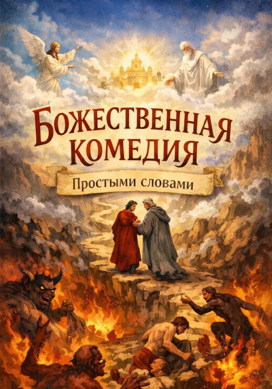 Обложка книги «Божественная комедия, Простыми словами» — Андрей Левин