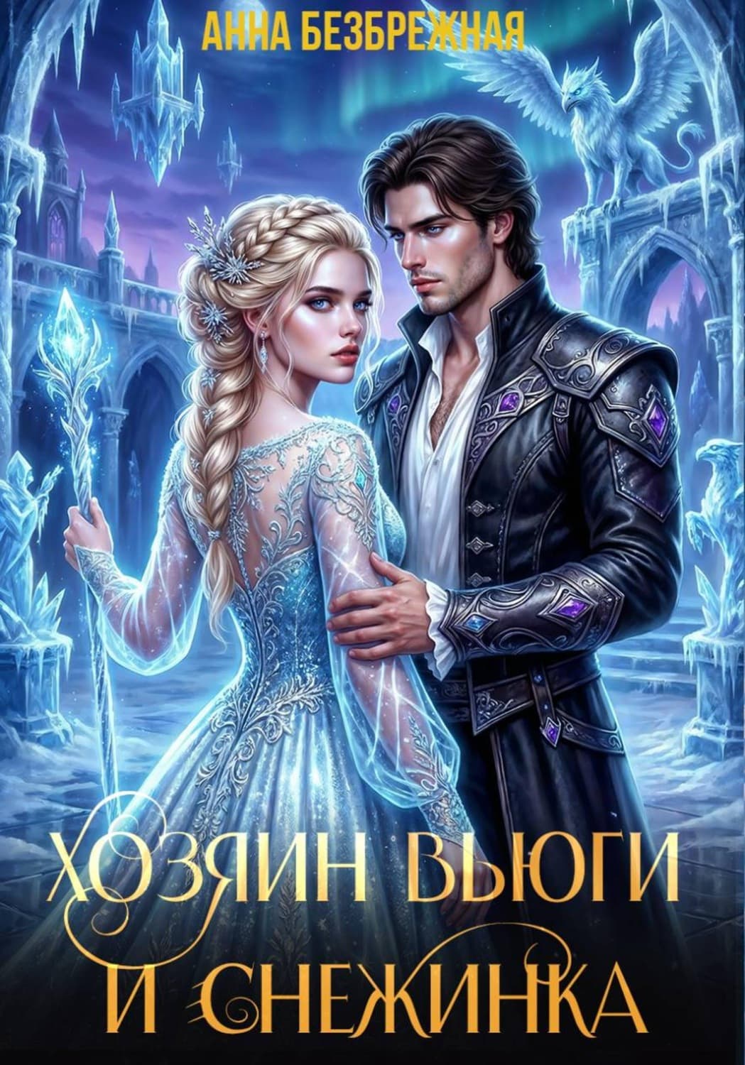 Обложка книги «Хозяин вьюги и Снежинка» — Анна Безбрежная
