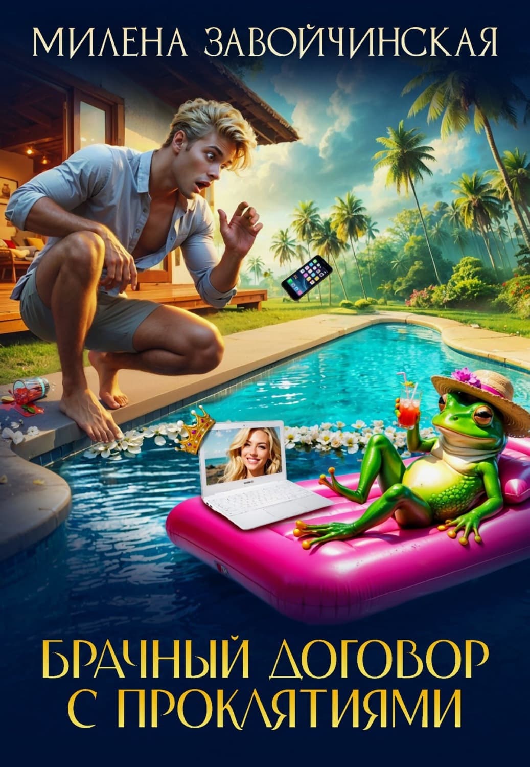 Обложка книги «Брачный договор с проклятиями» — Милена Завойчинская