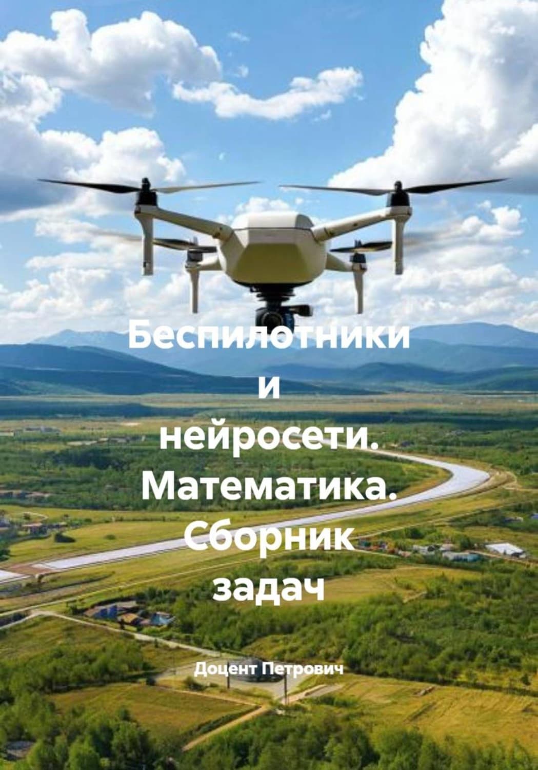 Обложка книги «Беспилотники и нейросети. Математика. Сборник задач» — Доцент
