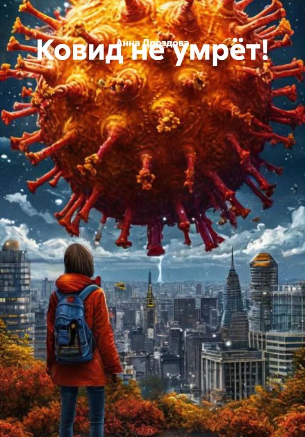 Обложка книги «Ковид не умрёт!» — Александра Дроздова