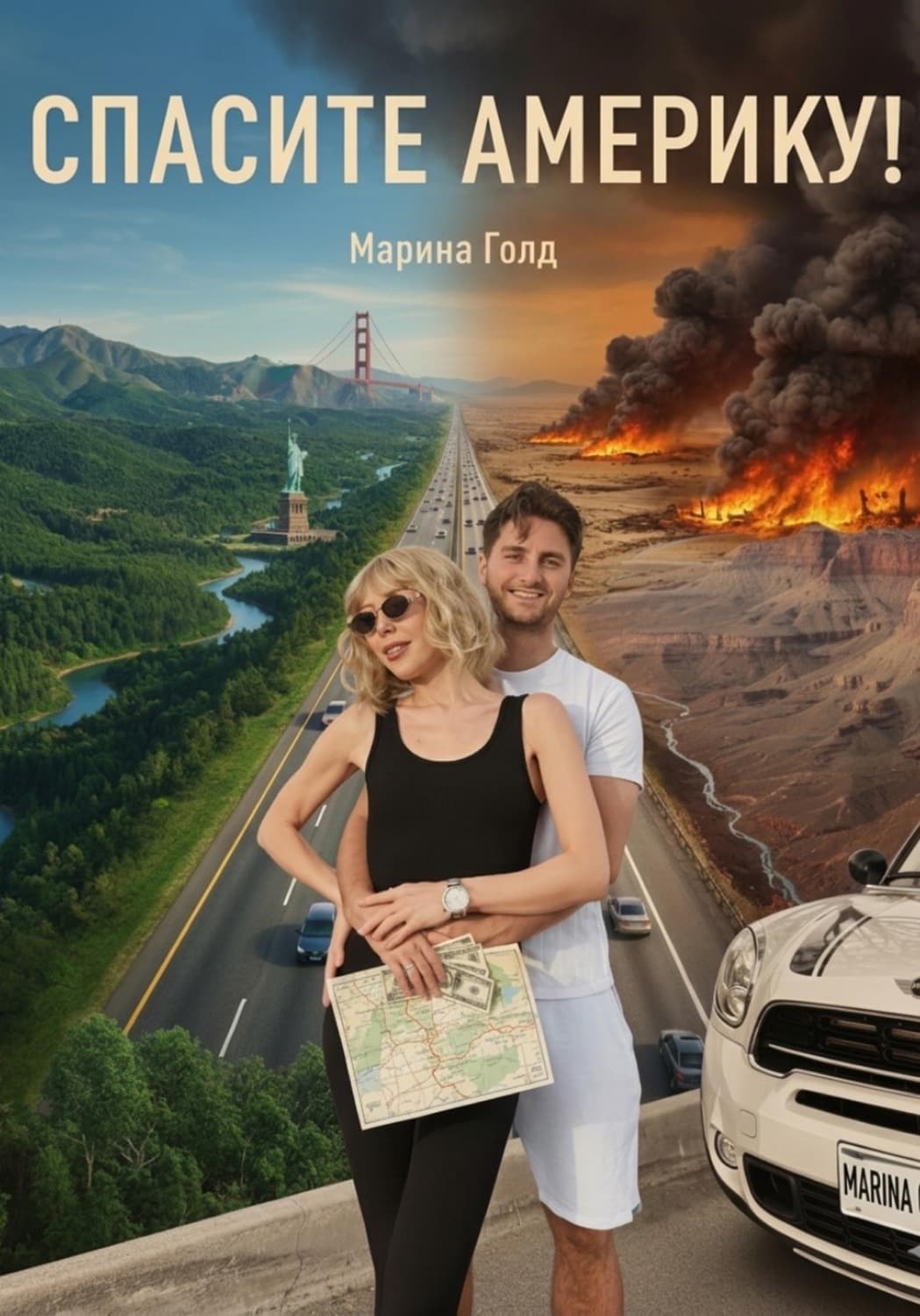 Обложка книги «Спасите Америку!» — Гилл Марина