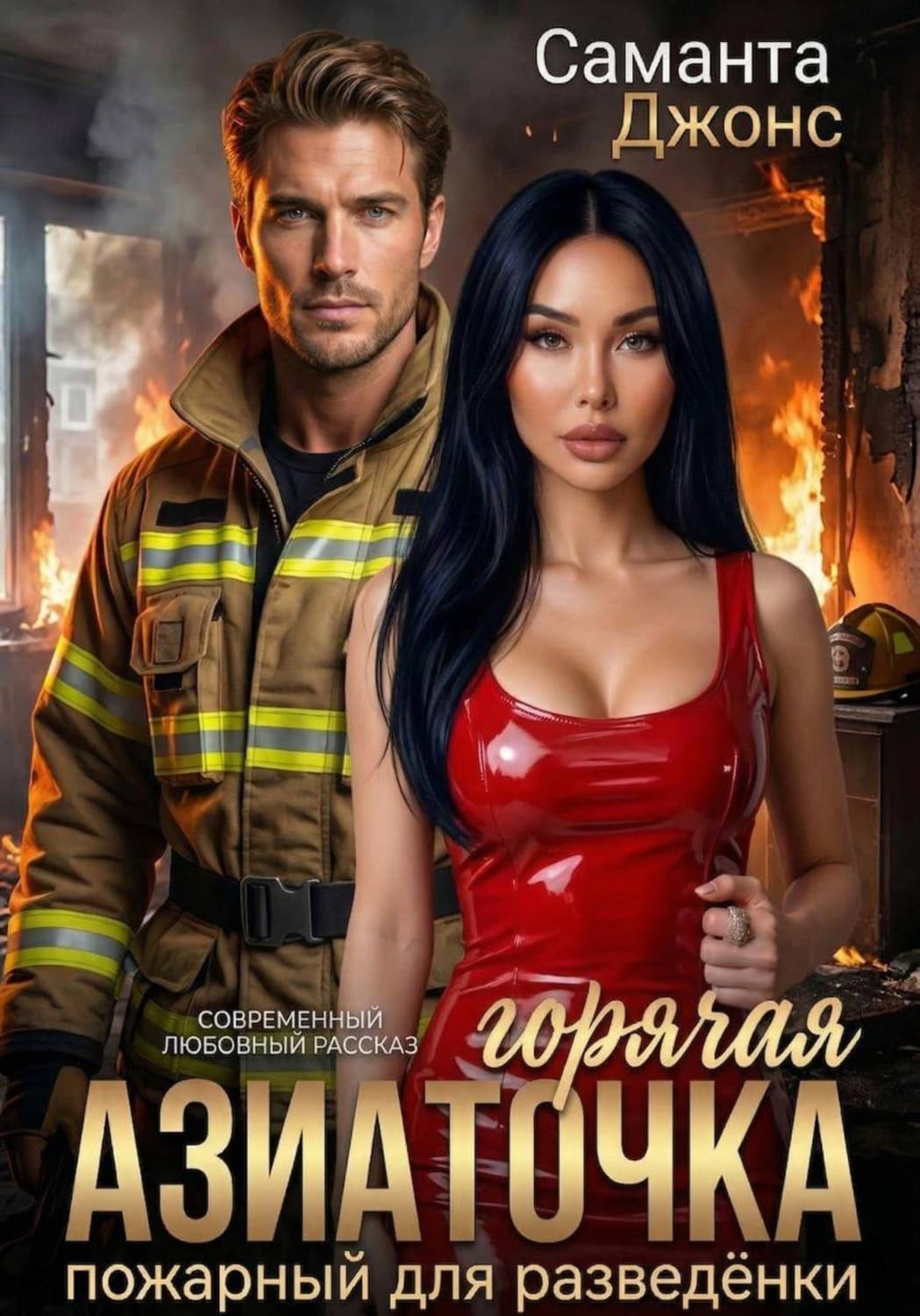 Обложка книги «Горячая Азиаточка. Пожарный для разведёнки. Современный любовный рассказ» — Сэнди Джонс