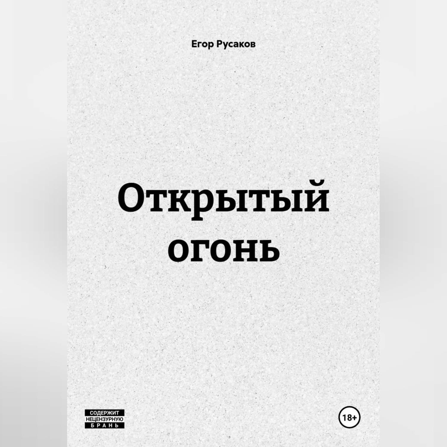 Обложка книги «Открытый огонь» — Егор Русаков