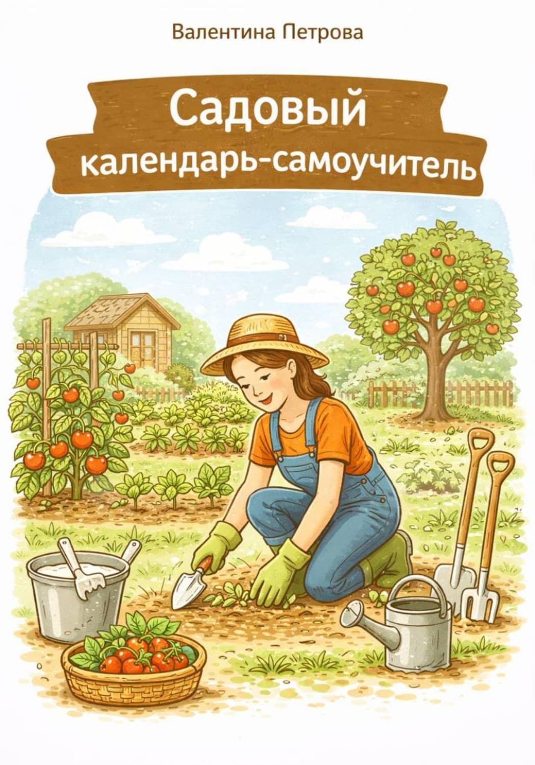 Обложка книги «Садовый календарь-самоучитель» — Виктория Петрова