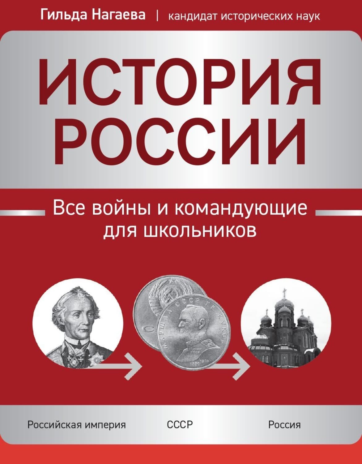 Обложка книги «История России. Все войны и командующие для школьников» — Гермина Нагаева