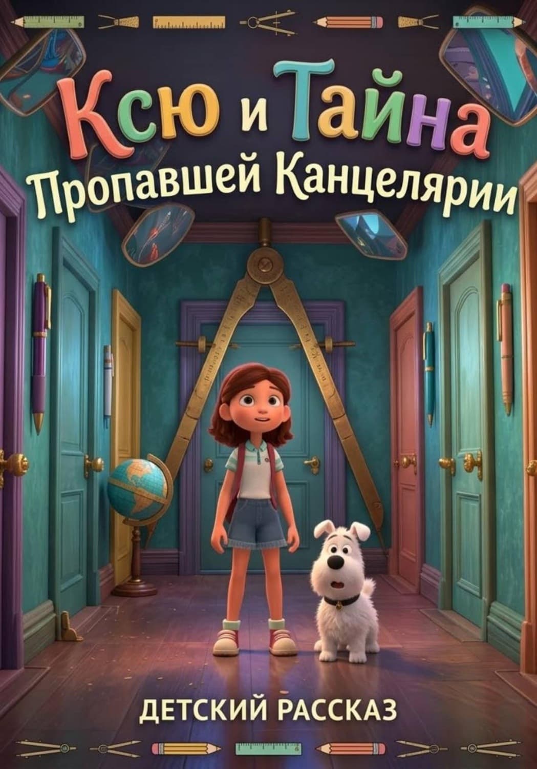 Обложка книги «Ксю и Тайна Пропавшей Канцелярии» — Светлана Шестернёва