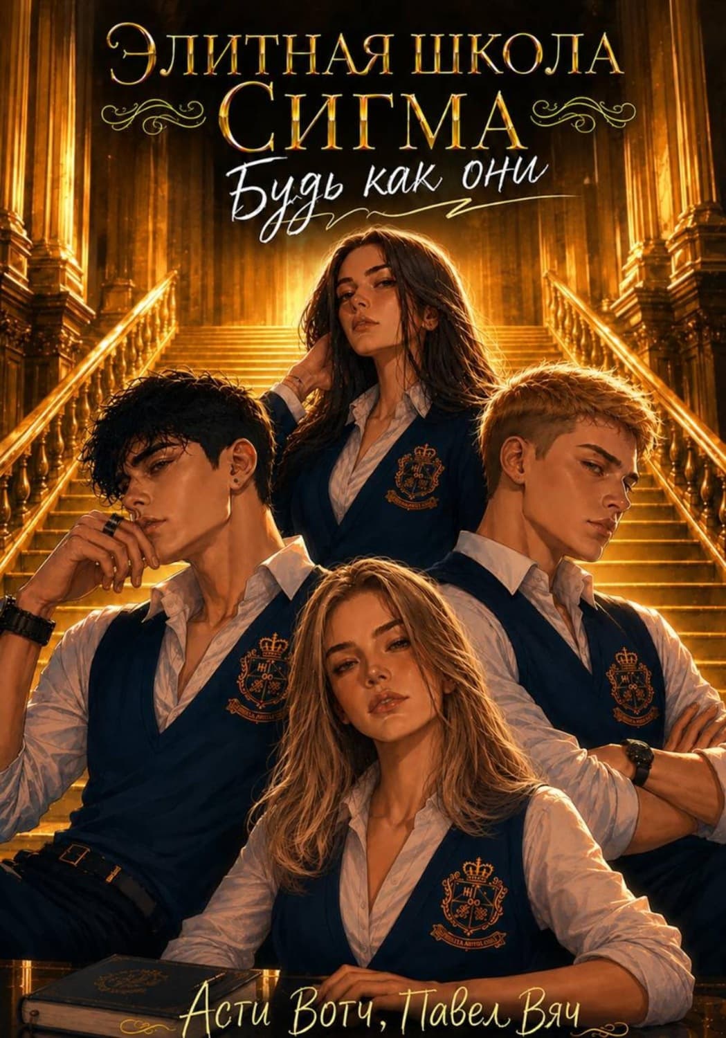 Обложка книги «Элитная школа «Сигма». Будь как они» — Асти Вотч