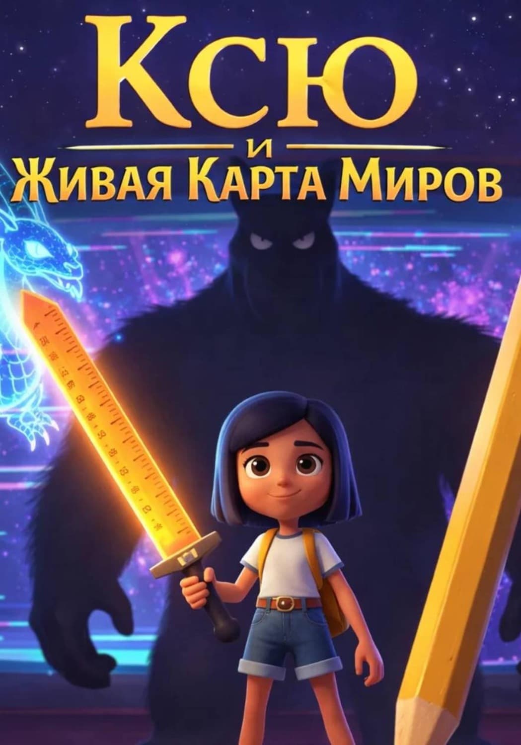 Обложка книги «Ксю и Живая Карта Миров» — Светлана Шестернёва