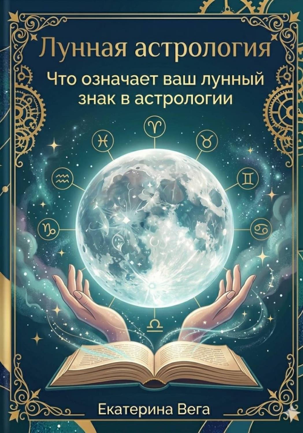 Обложка книги «Лунная астрология. Что означает ваш лунный знак в астрологии» — Вильям-Вильмонт Екатерина