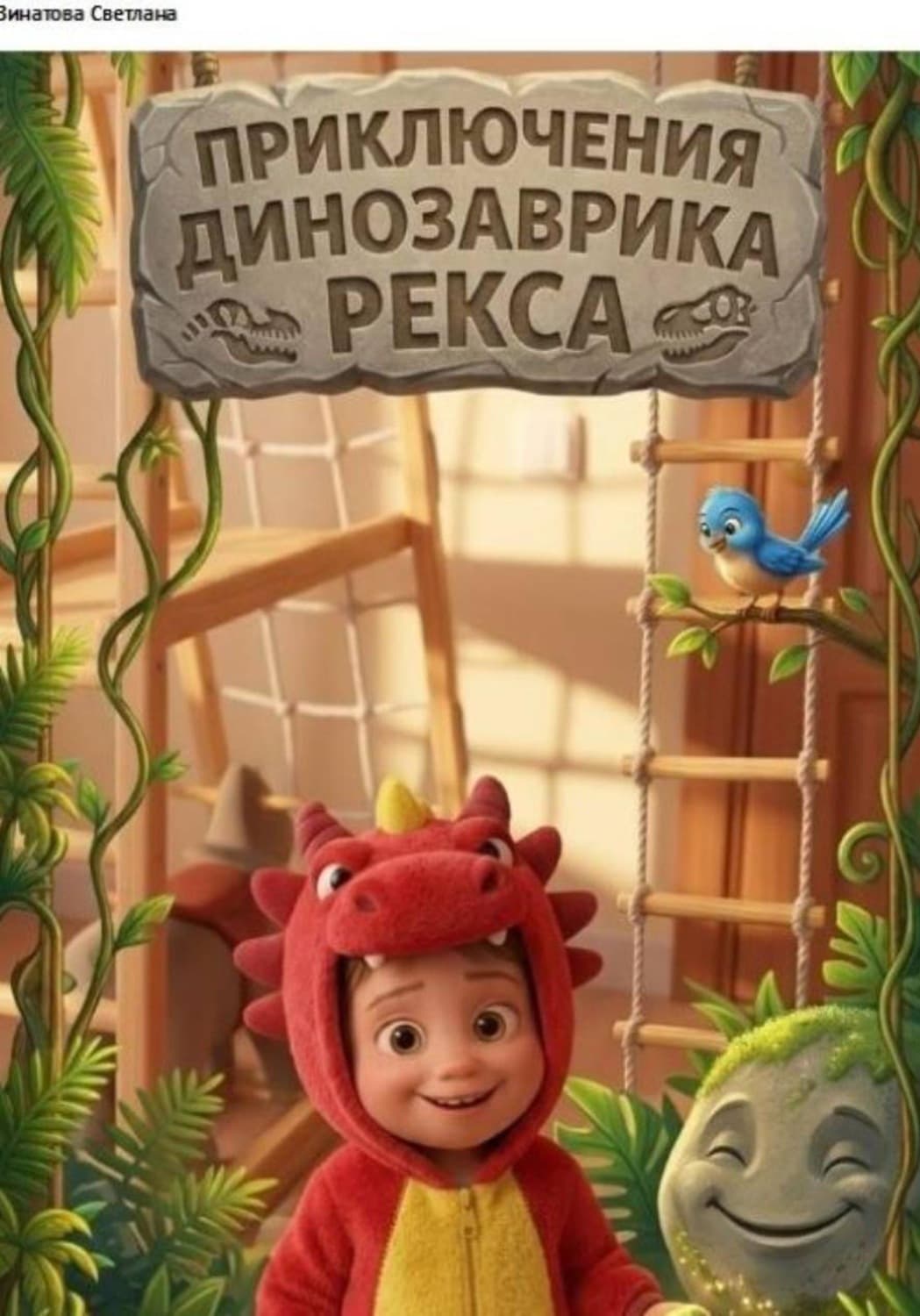 Обложка книги «Приключения динозаврика Рекса» — светлана зинатова